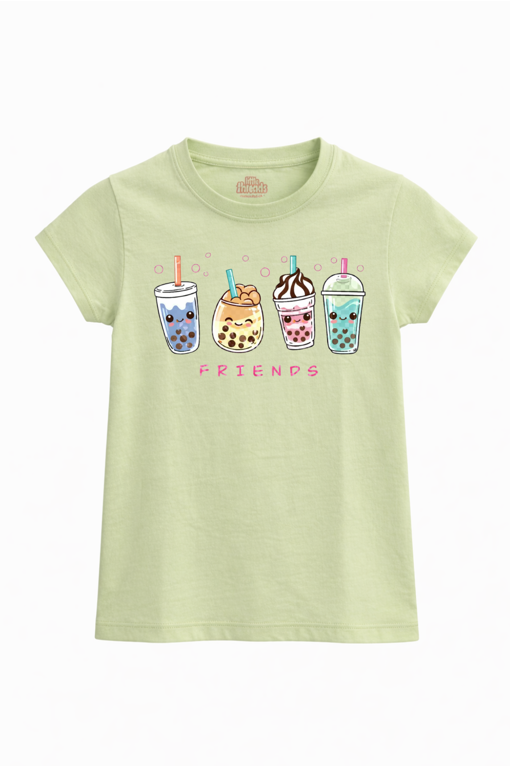 Cute Boba Friends Kids T-Shirt