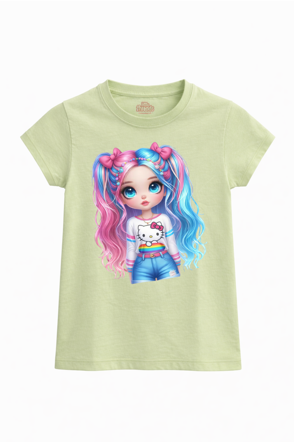 Pastel Doll Girl Tee