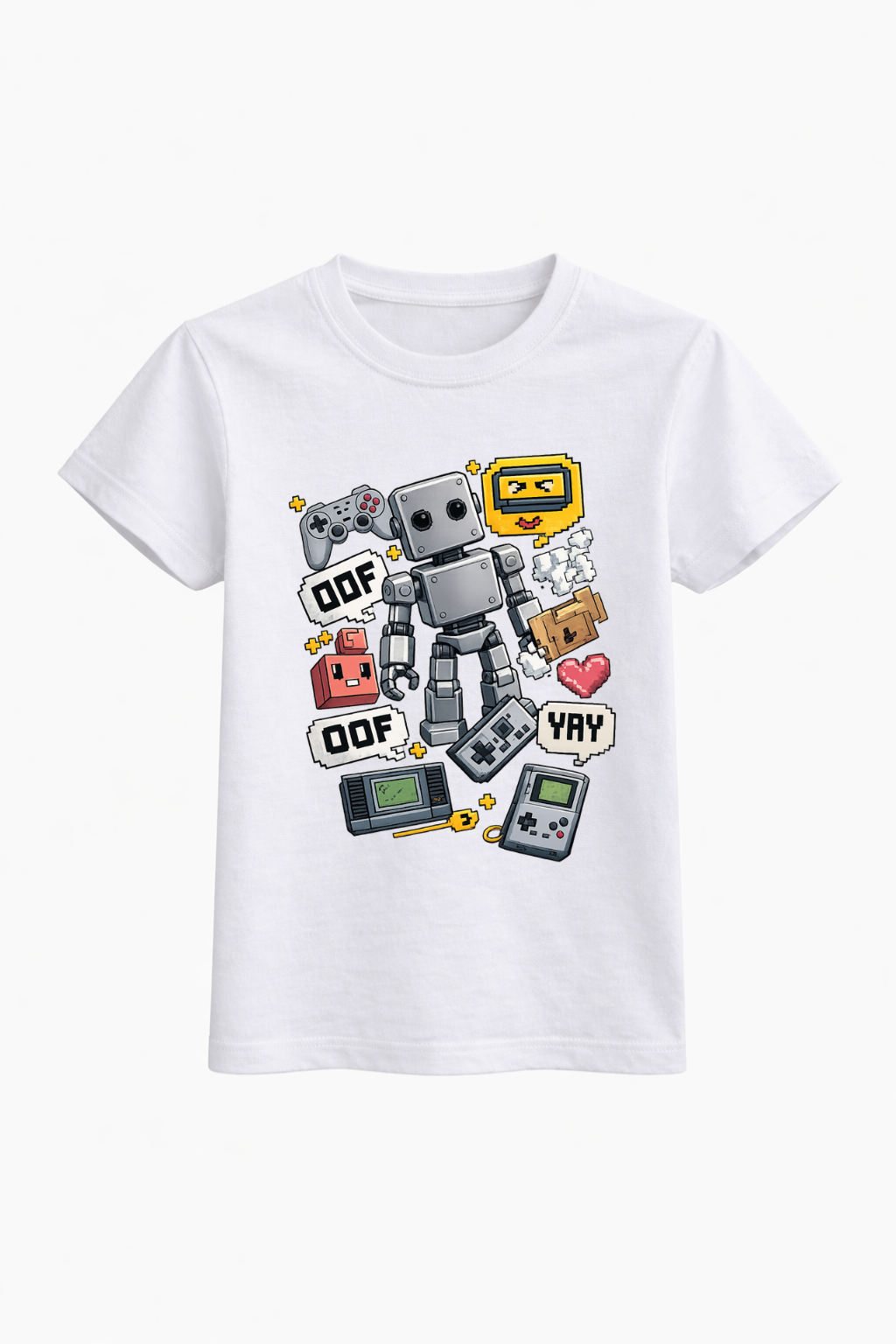 Pixel Bot Graphic T-Shirt