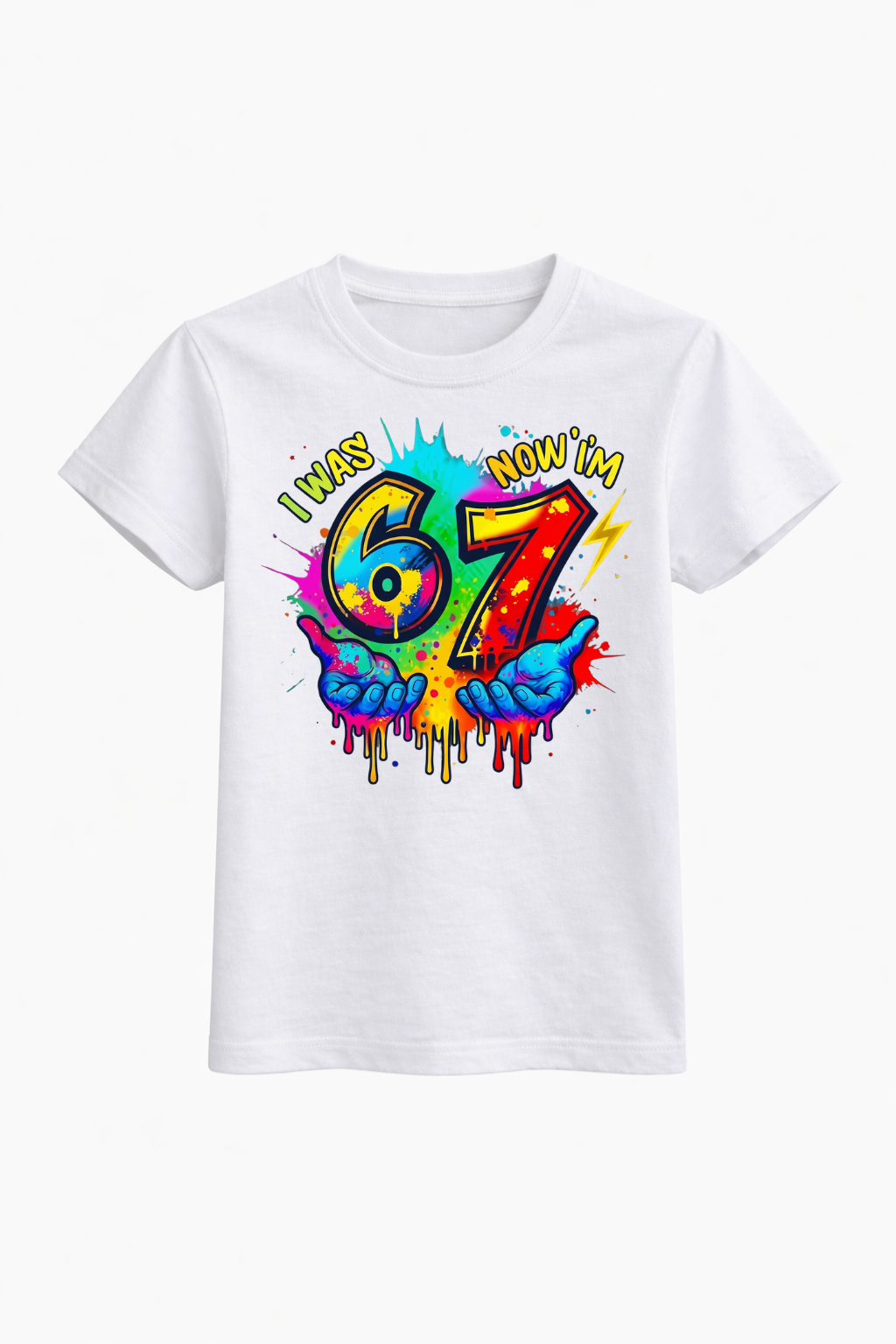 I Was 6 Now I’m 7 Birthday Tee