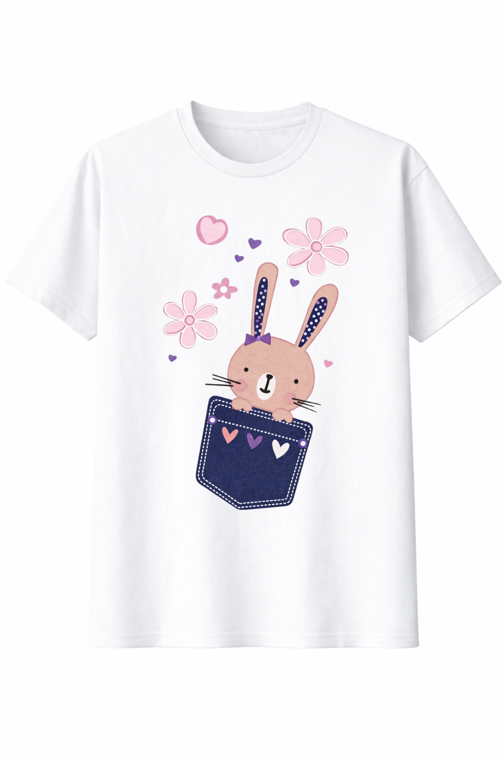 Cute Pocket Bunny Tee