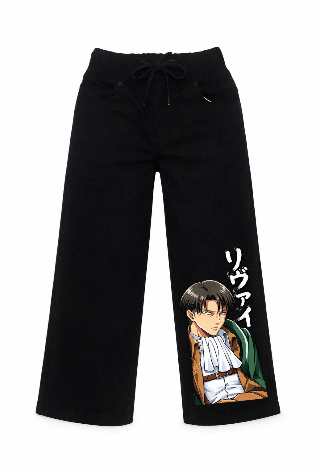 Levi Ackerman Captain Graphic Jeans