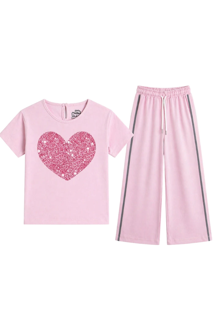Sparkle Heart Tee Co-ord Set