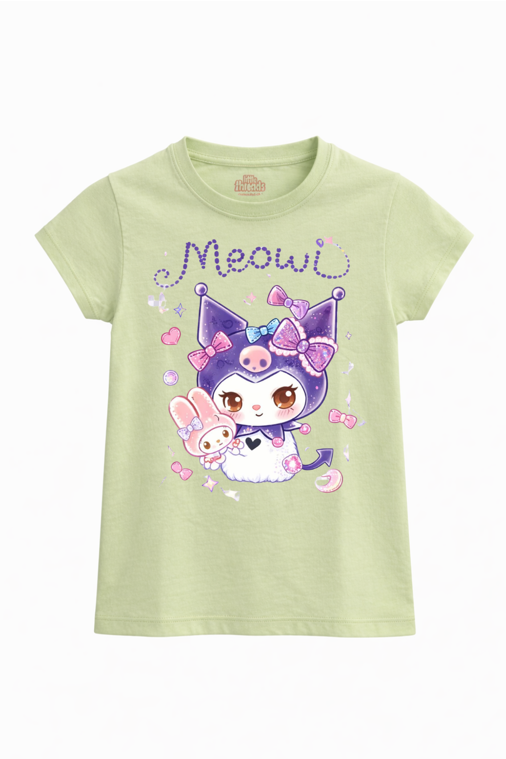 Cute Kawaii Kitty Girl Kids T-Shirt