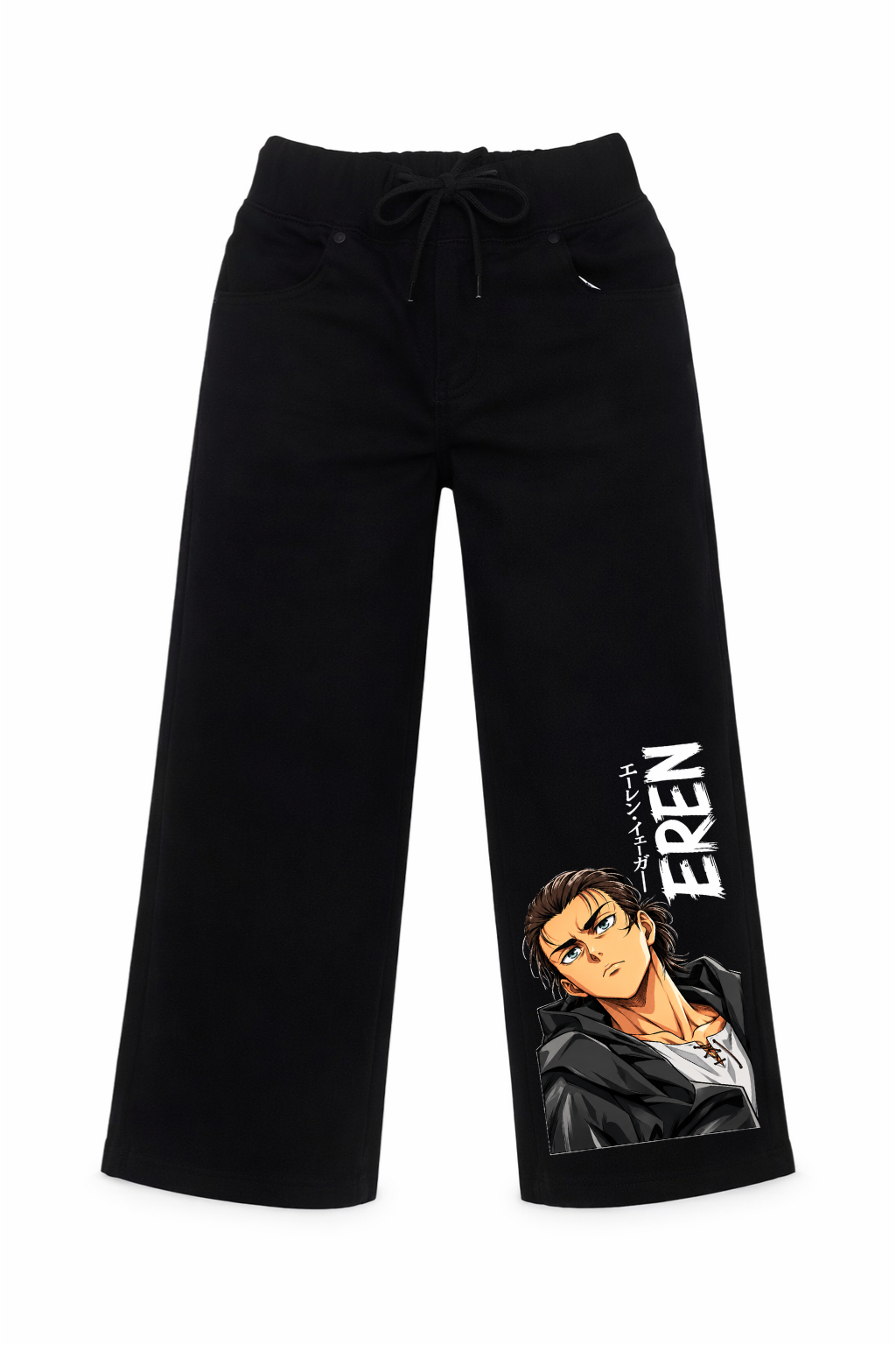 Eren Yeager Titan Fury Graphic Jeans