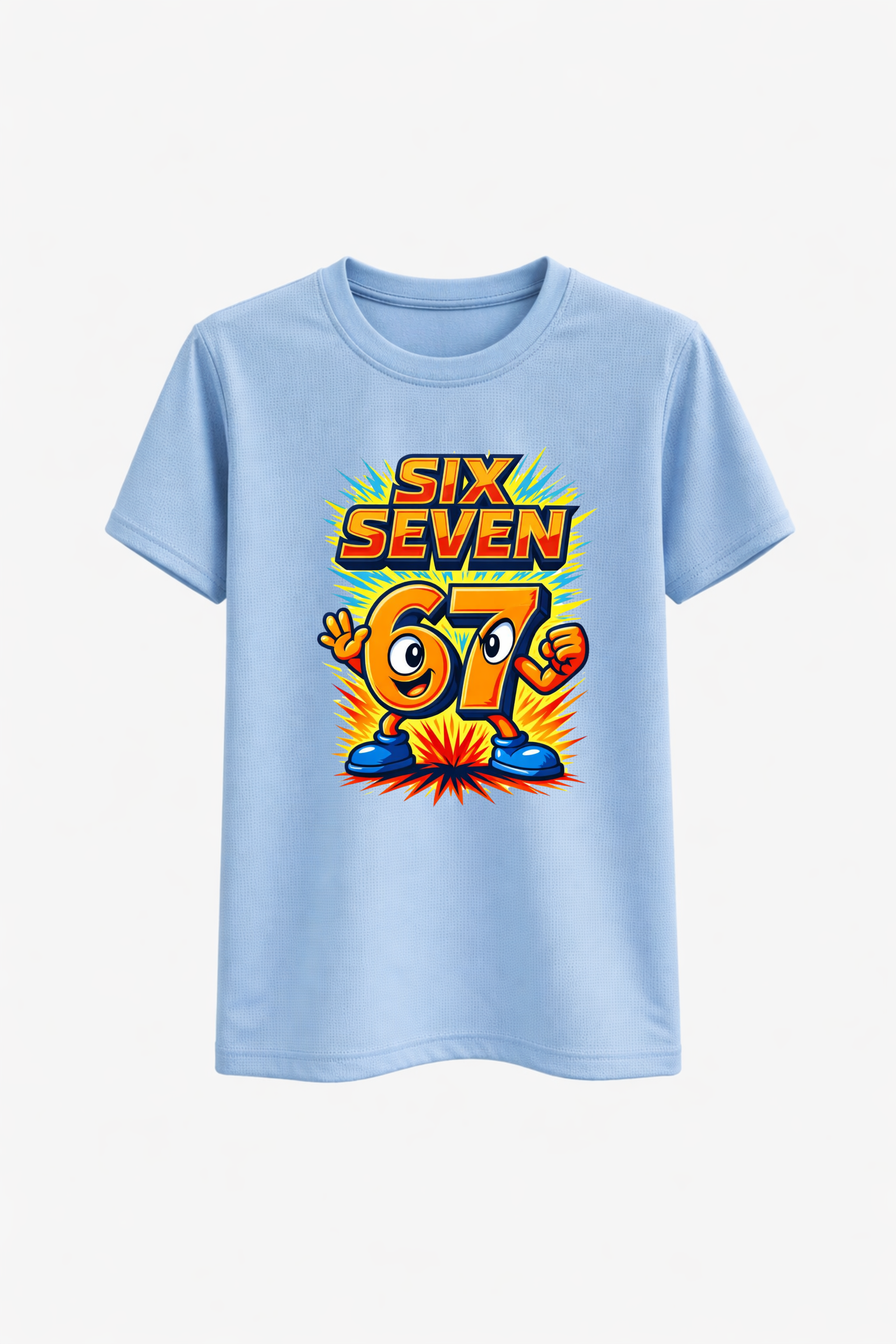 Six Seven Orange Splash Graphic Tee