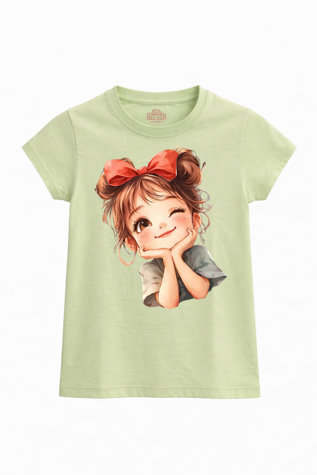 Cute Little Girl Portrait Kids T-Shirt