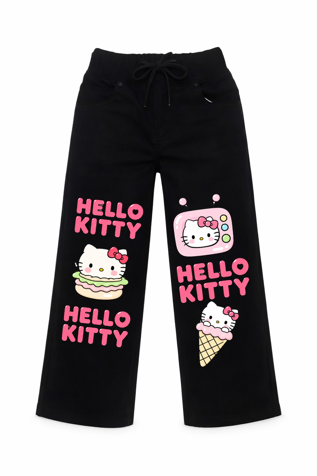 Hello Kitty Sweet Treats Wide Leg Jeans