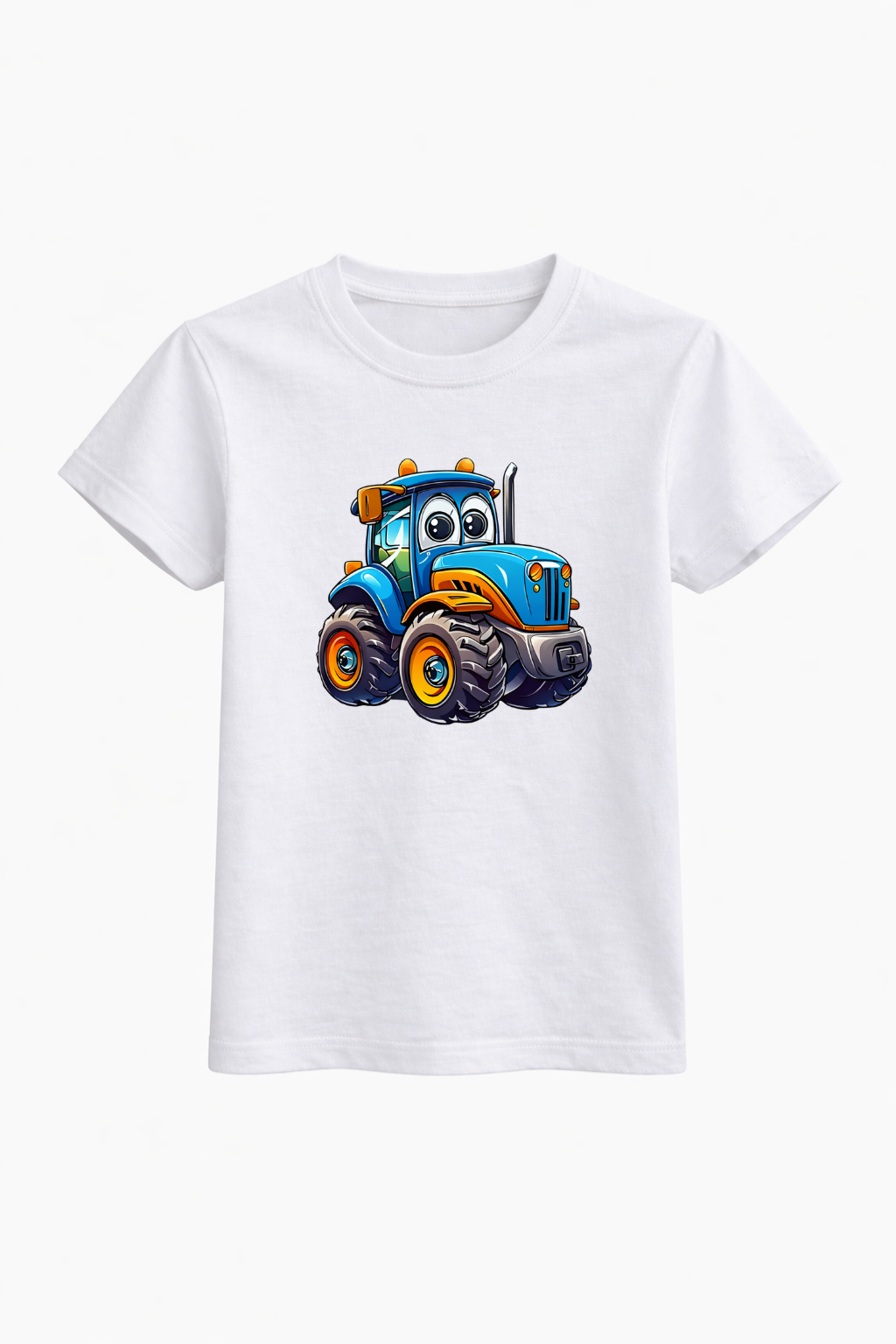 Happy Tractor Graphic Cotton Tee