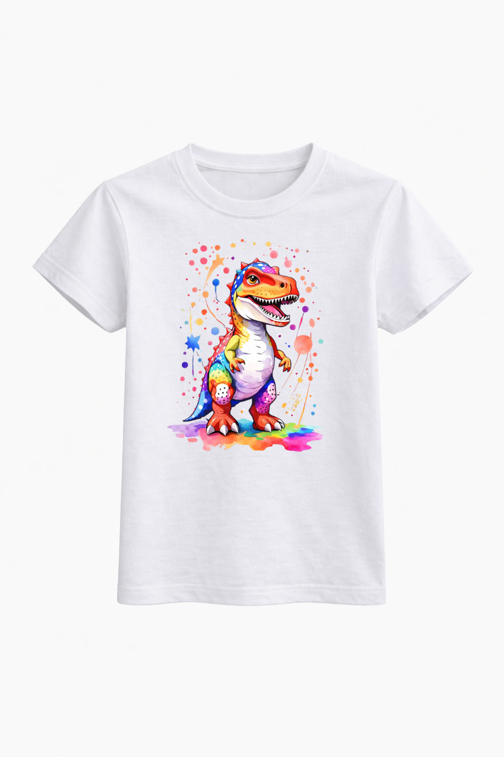 Rainbow Roar Dino Cotton Tee