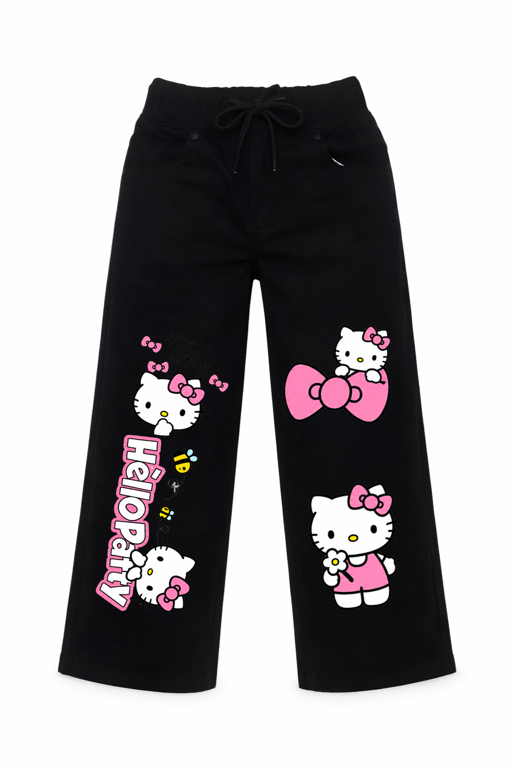 Hello Kitty Bow & Bloom Wide Leg Jeans
