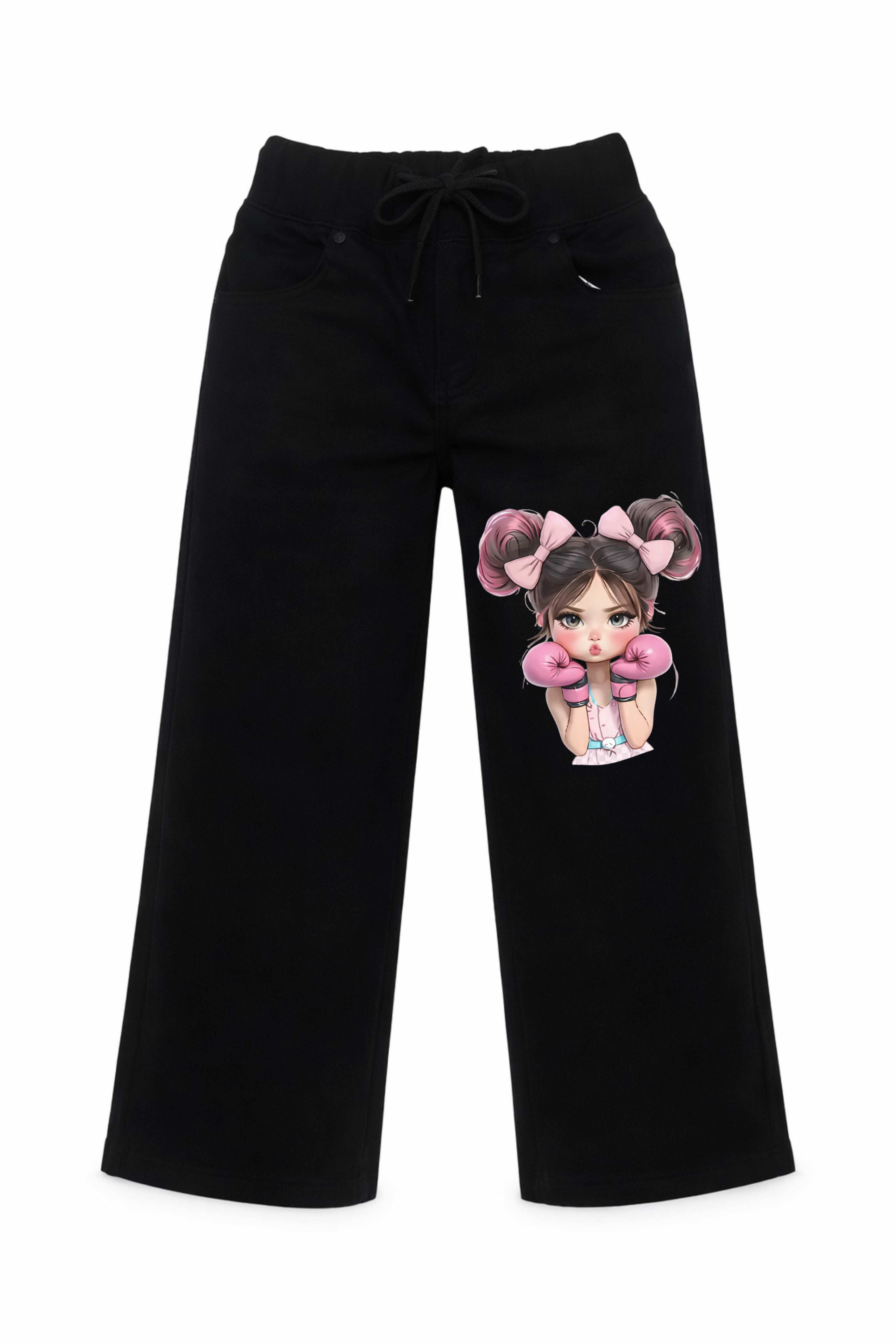 Pink Punch Graphic Denim Jeans