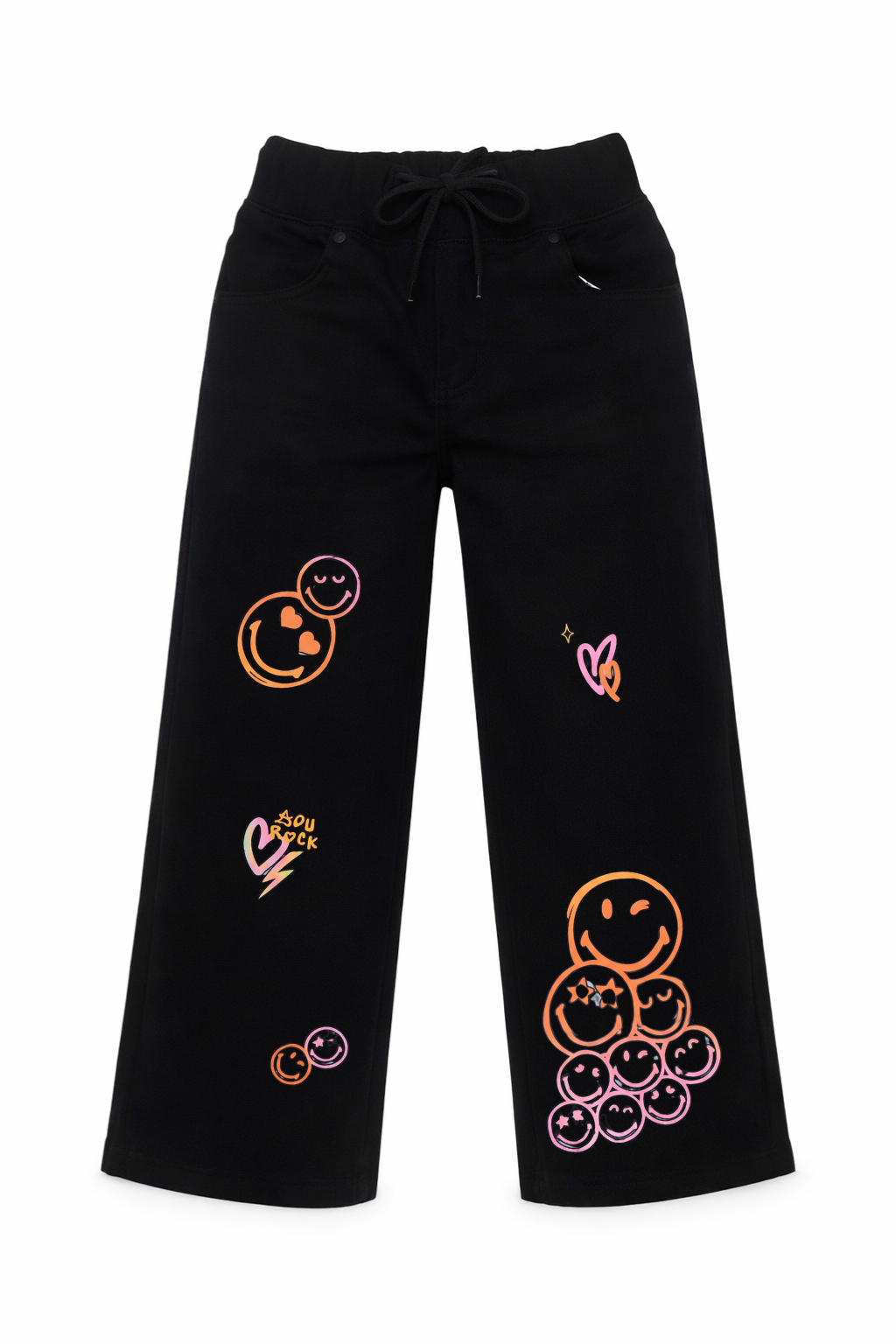 Happy Mood Wide Leg Jeans