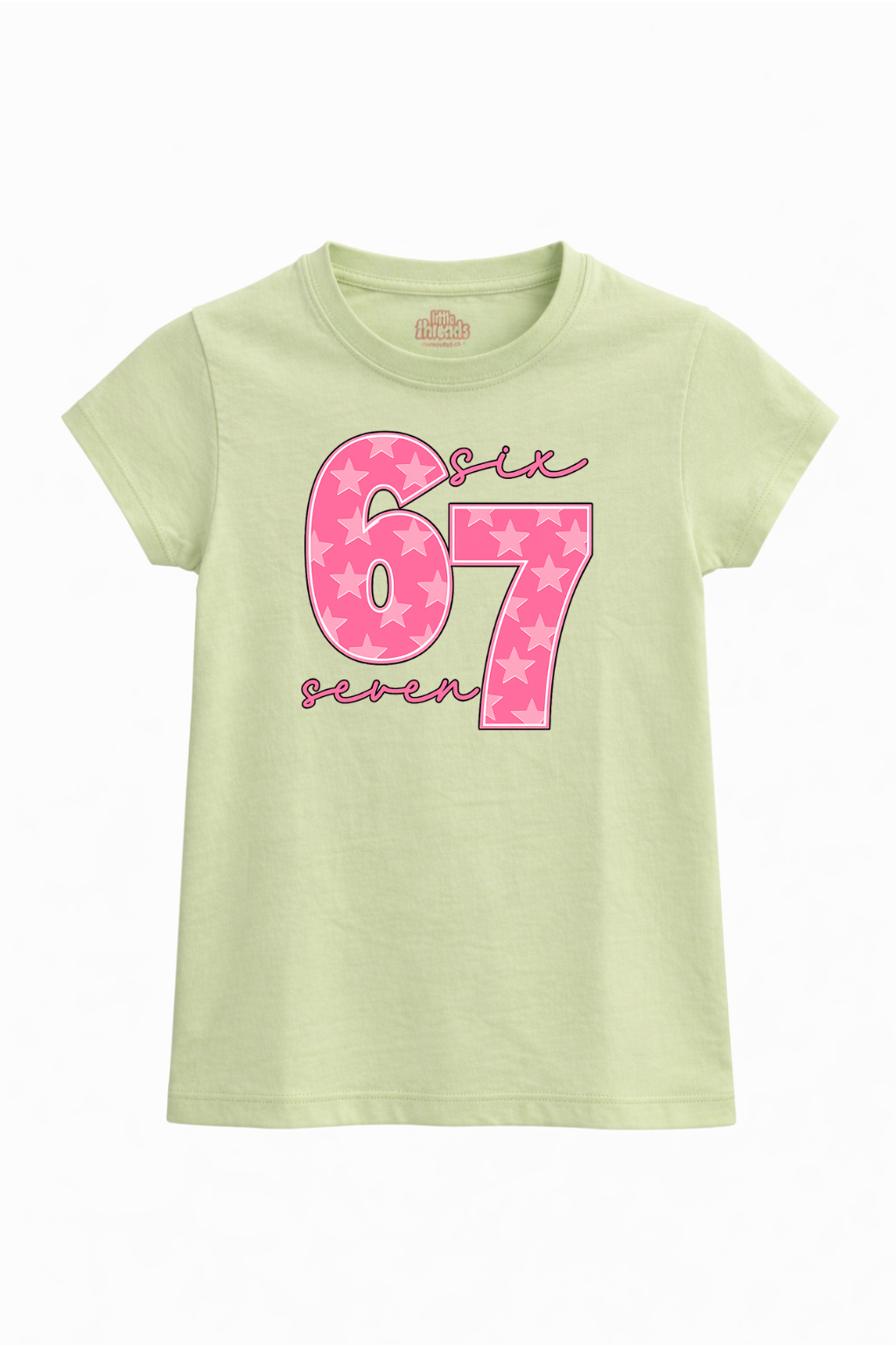 Six Seven Pink Graphic Tee Girls