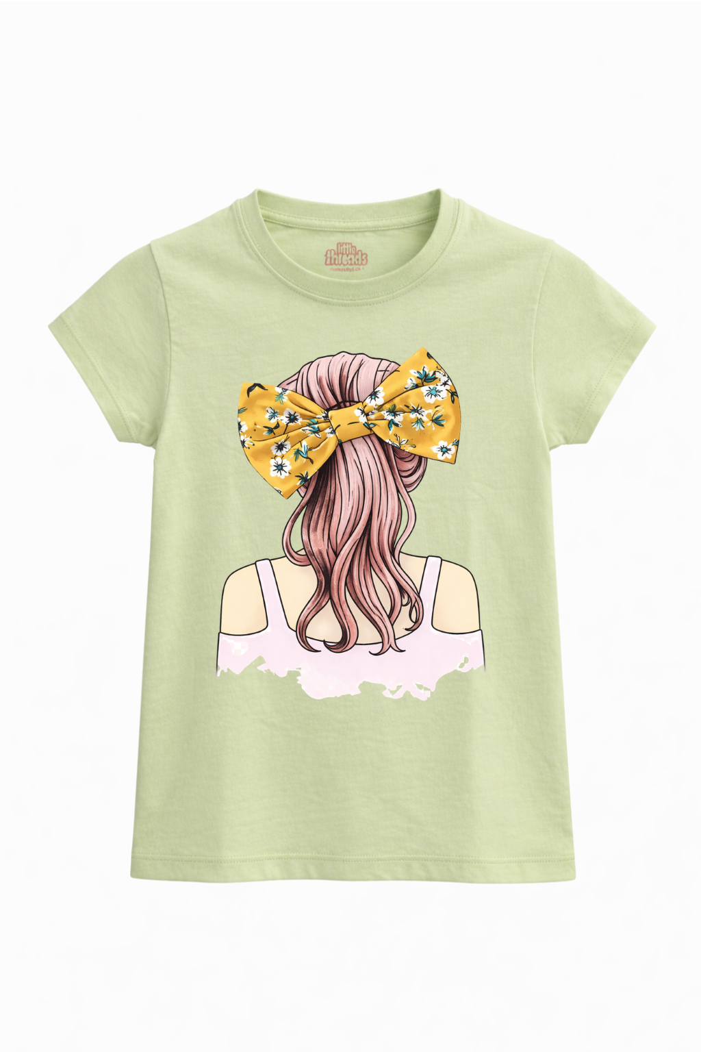 Floral Bow Girl Tee