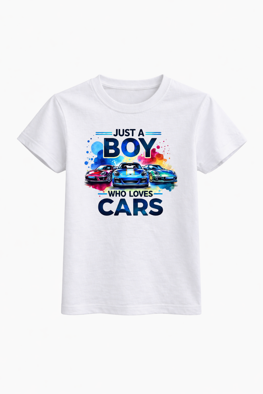 Boy Cars Graphic Cotton Tee