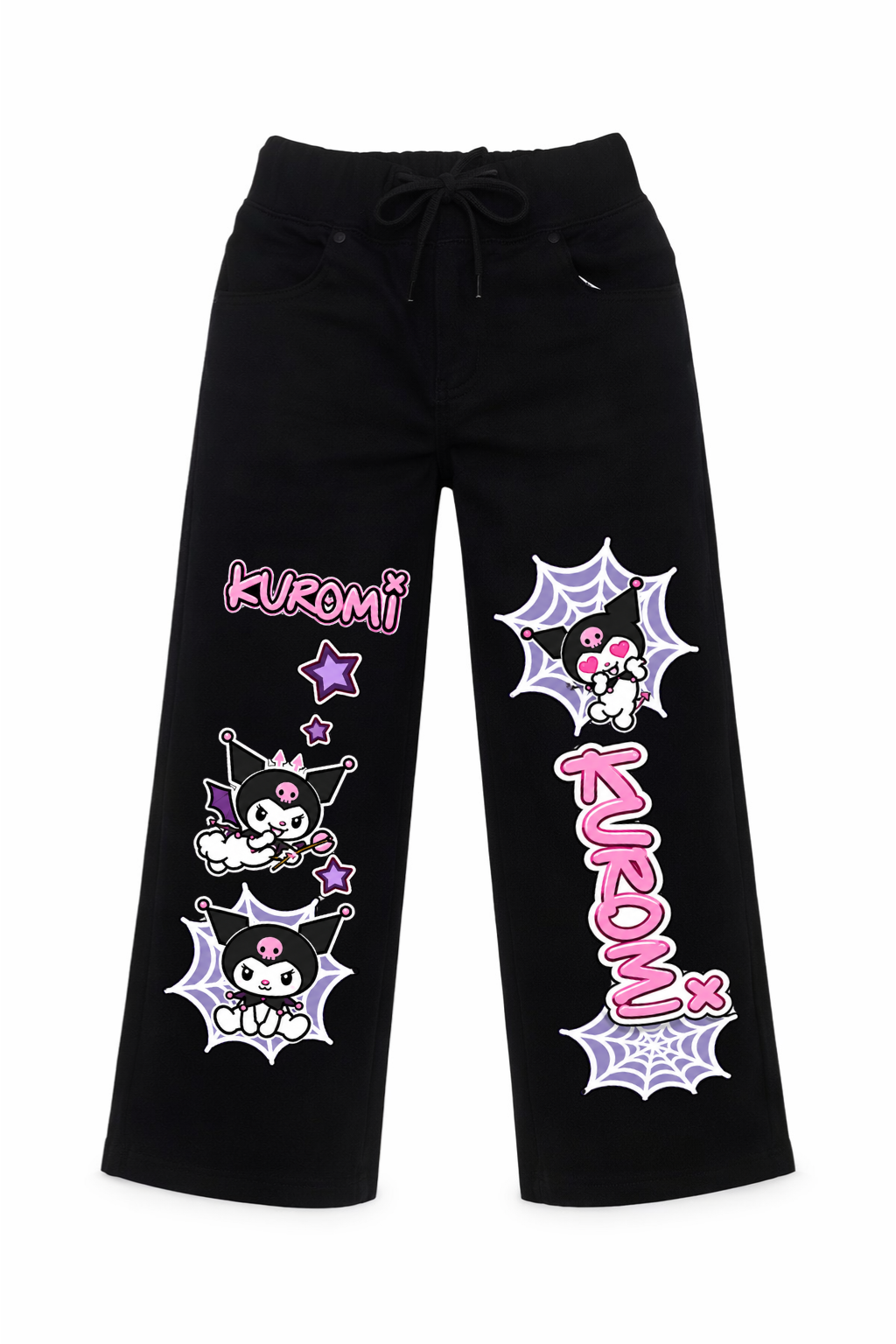 Kuromi Web Pop Wide Leg Jeans