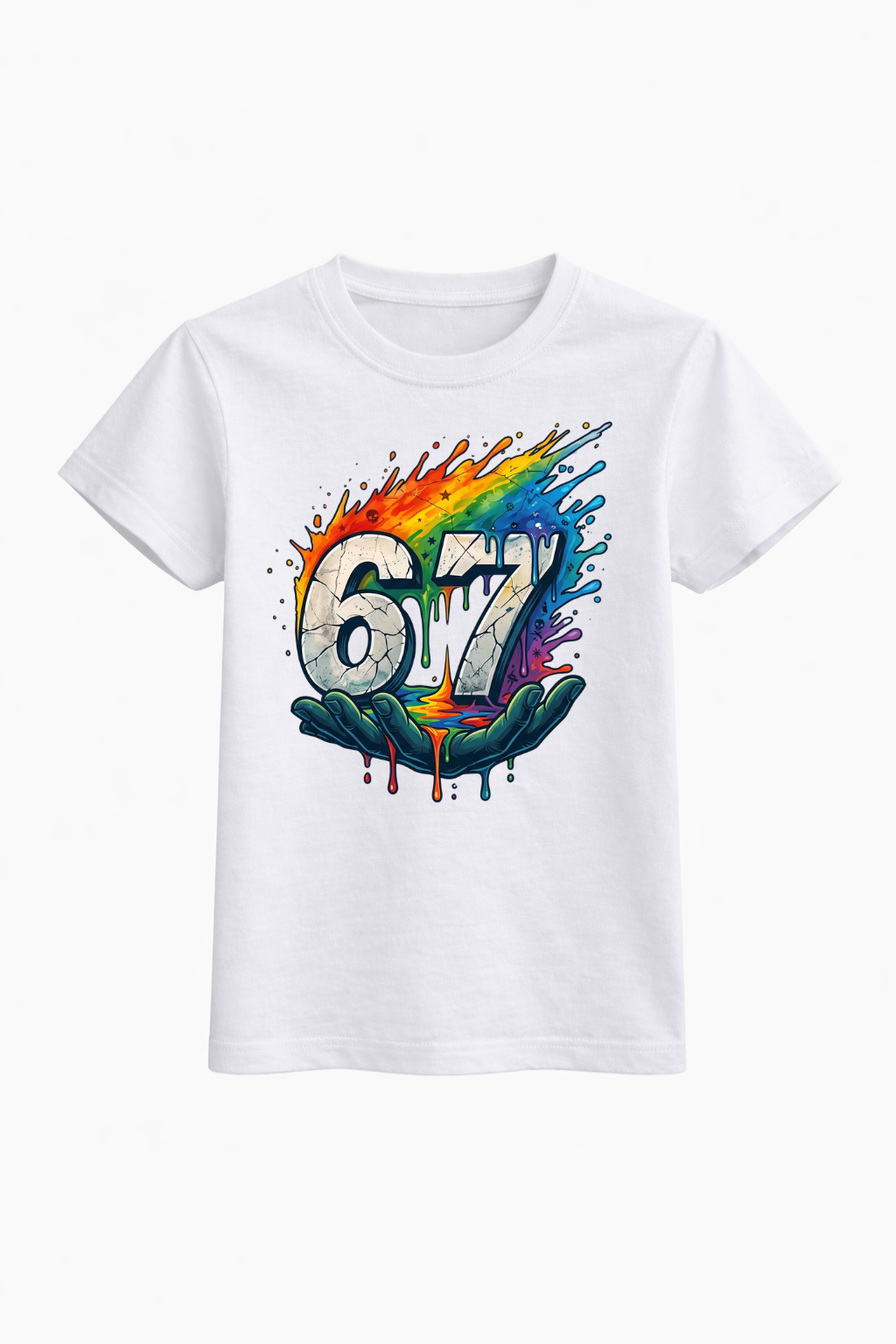 Rainbow Drip 7th Birthday Tee