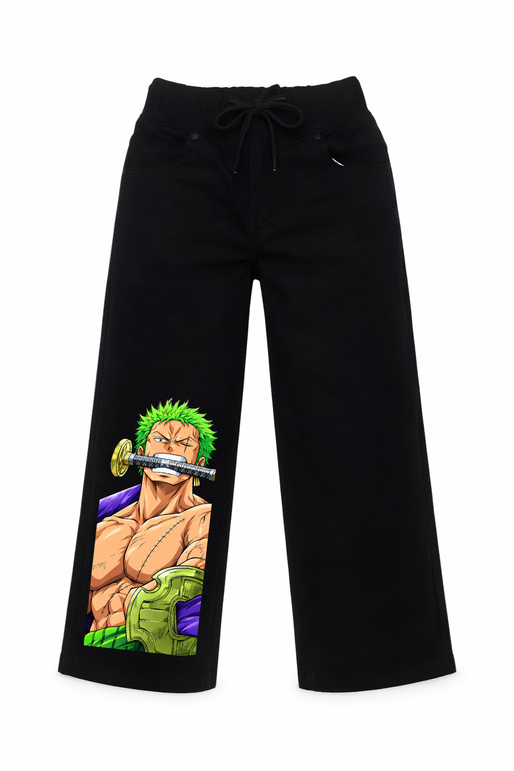 Zoro Swordsman Graphic Jeans