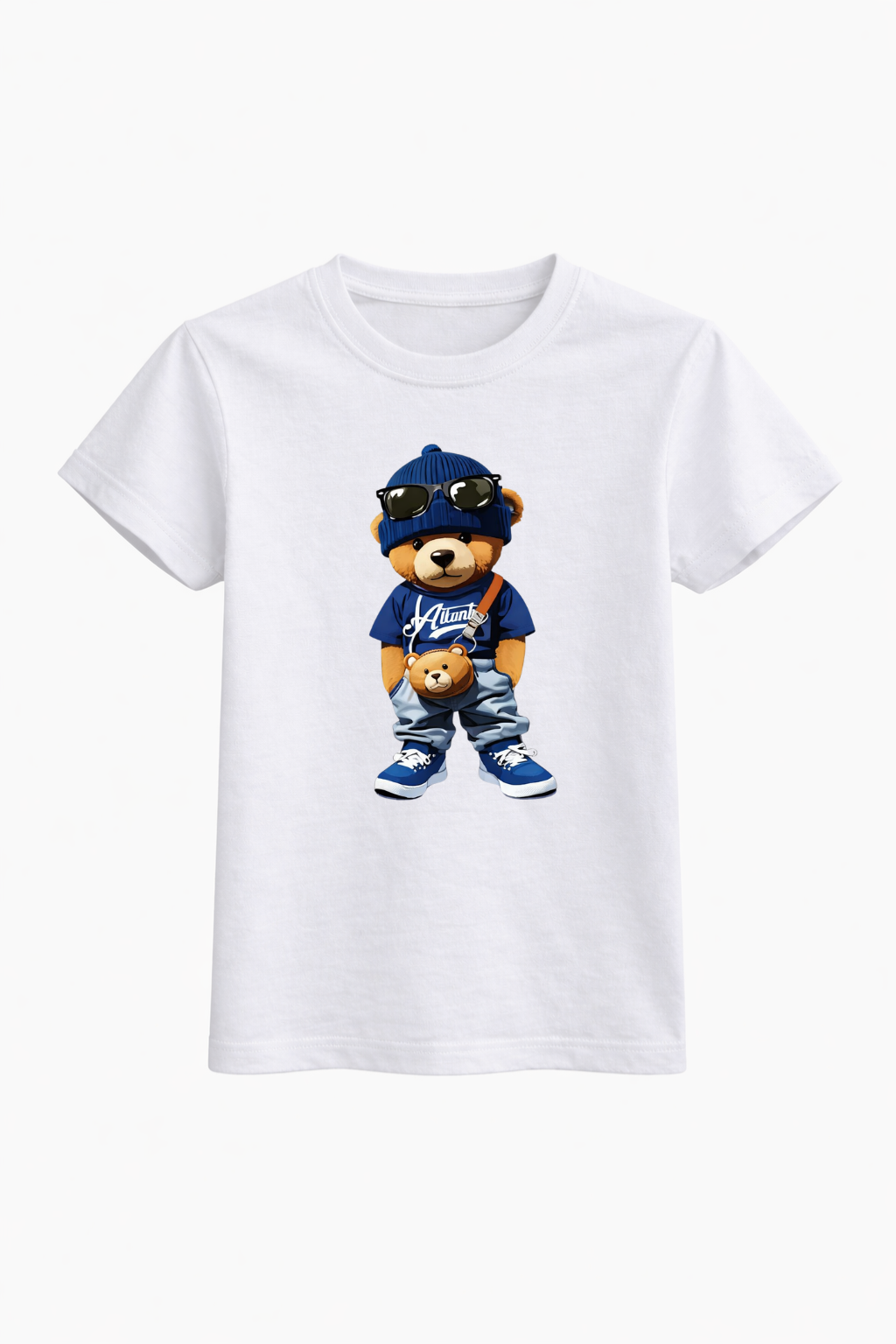 Drip Teddy Graphic Cotton Tee