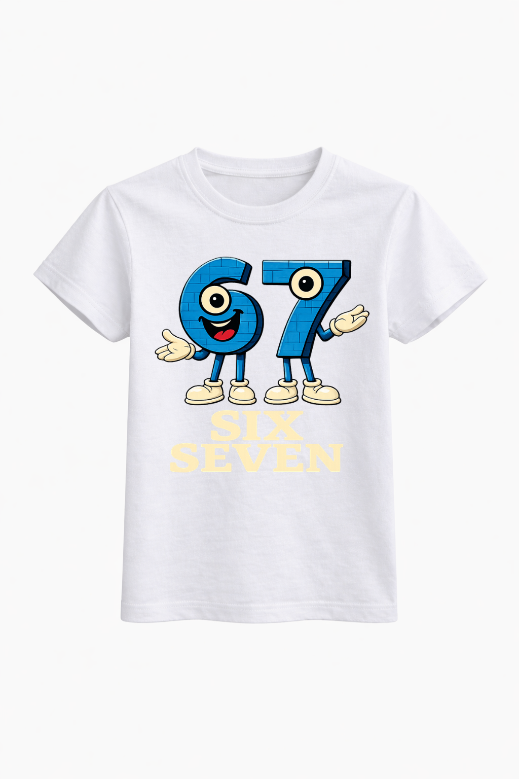 Six Seven Anime Blue Graphic Tee