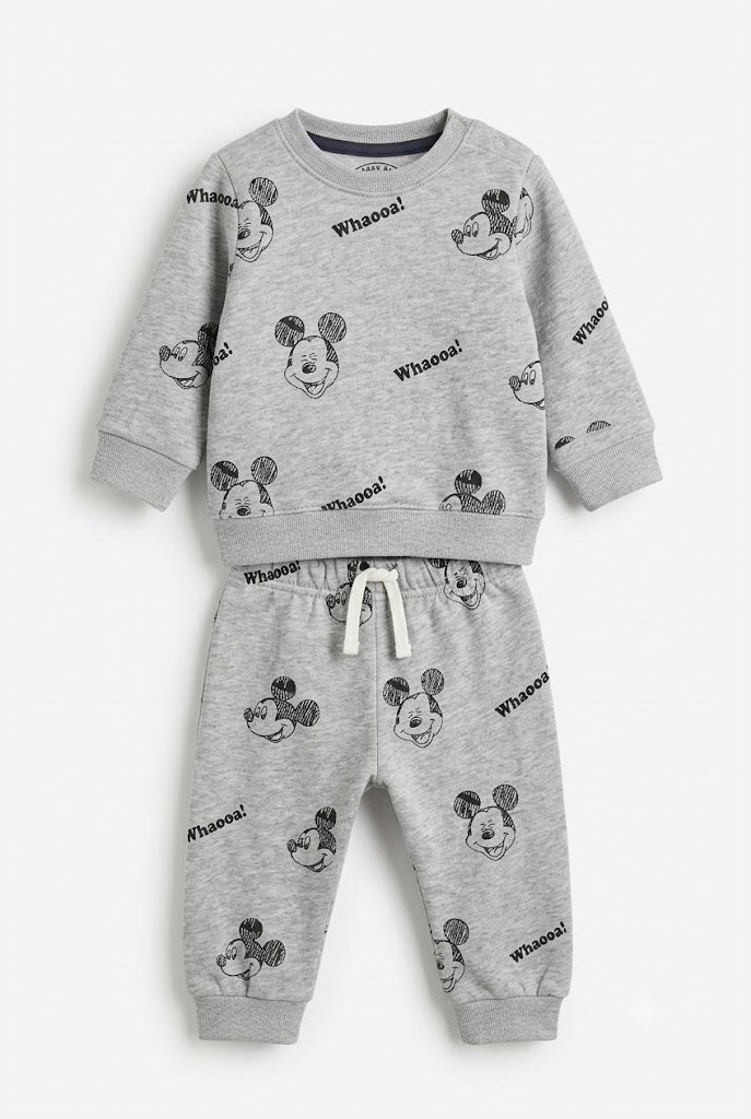 Grey Mickey Fleece Suit