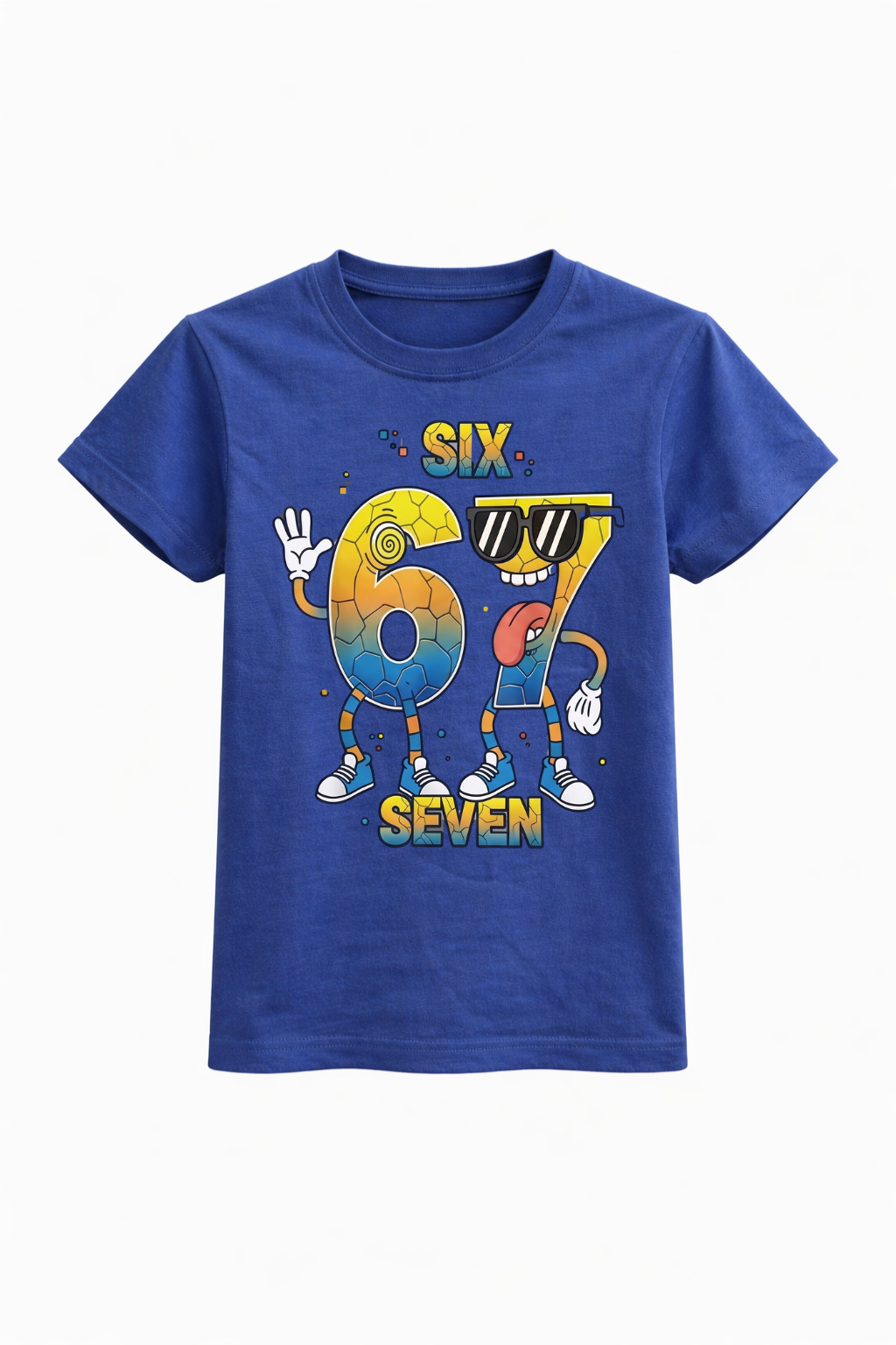 Six Seven Cool Cartoon Birthday Tee