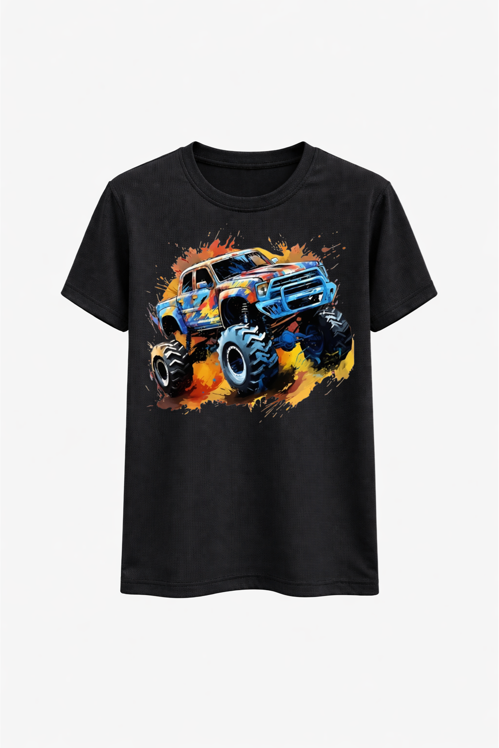 Color Blast Monster Truck Tee