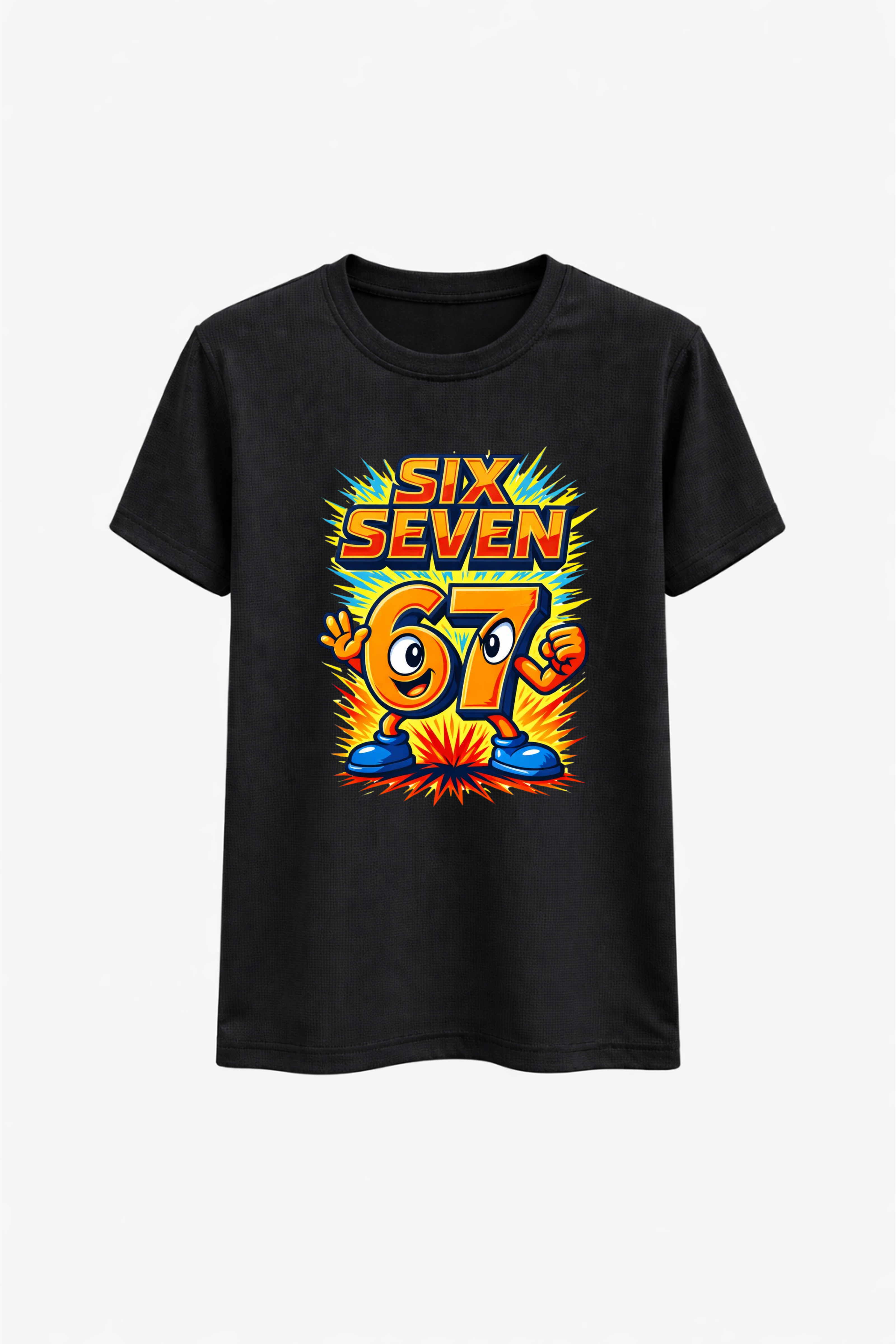 Six Seven Orange Splash Graphic Tee