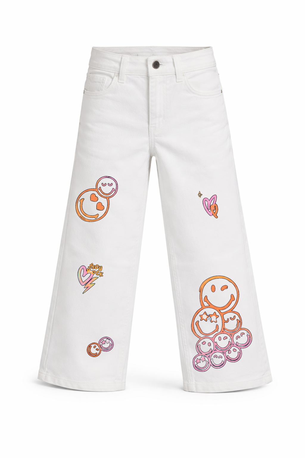 Happy Mood Wide Leg Jeans
