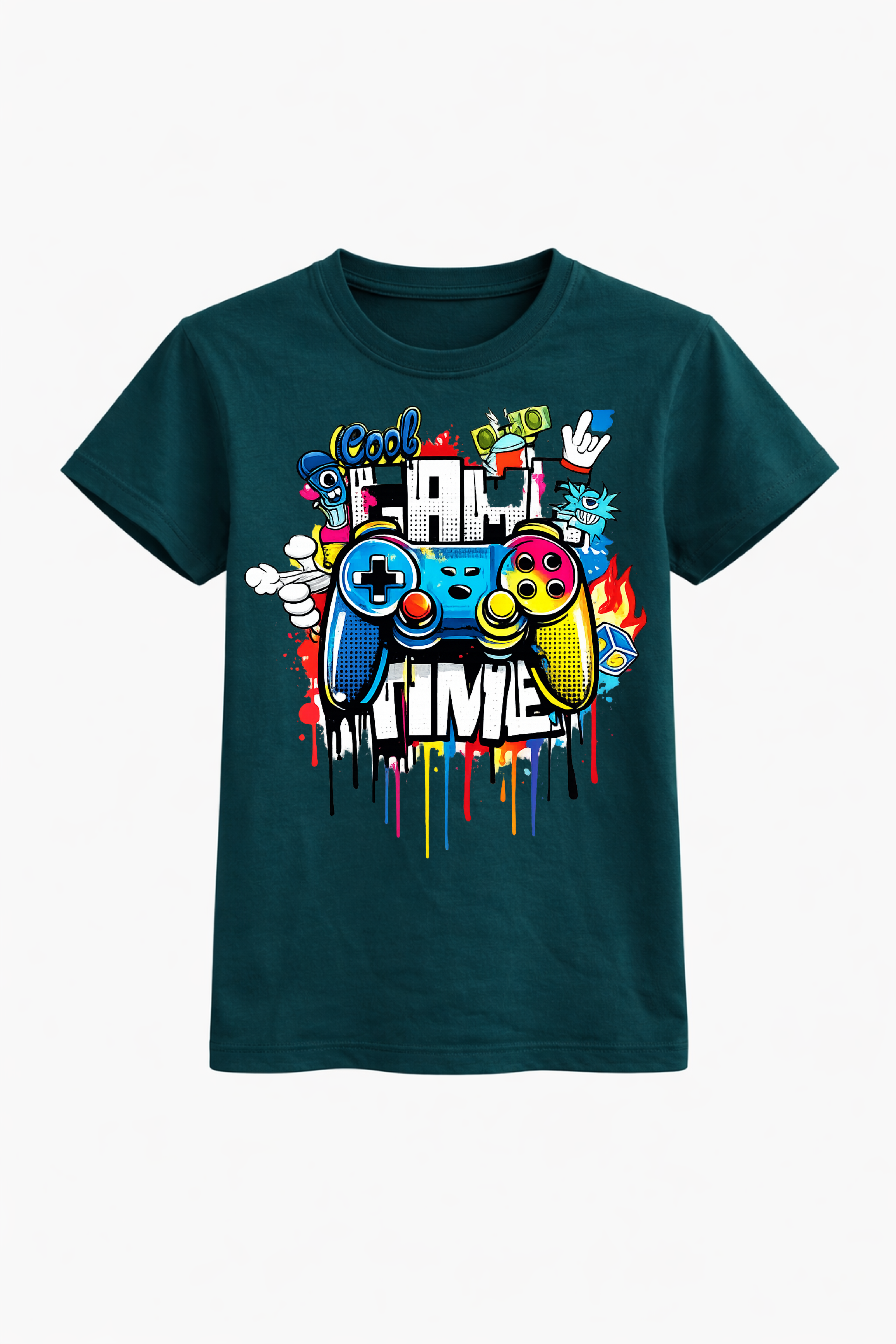 Graffiti Cool Game Time Graphic Tee