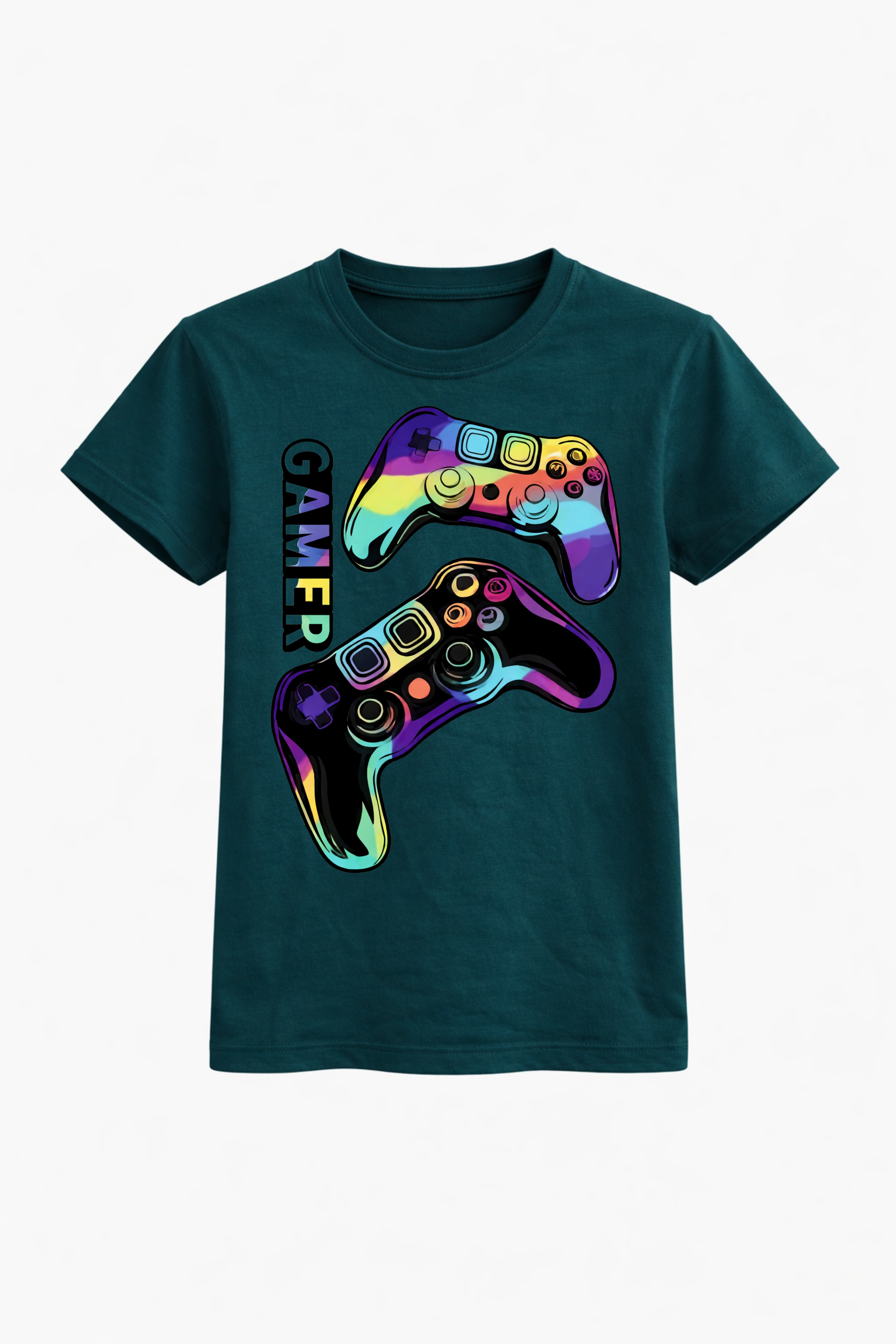 Neon Gamer Controllers T-Shirt