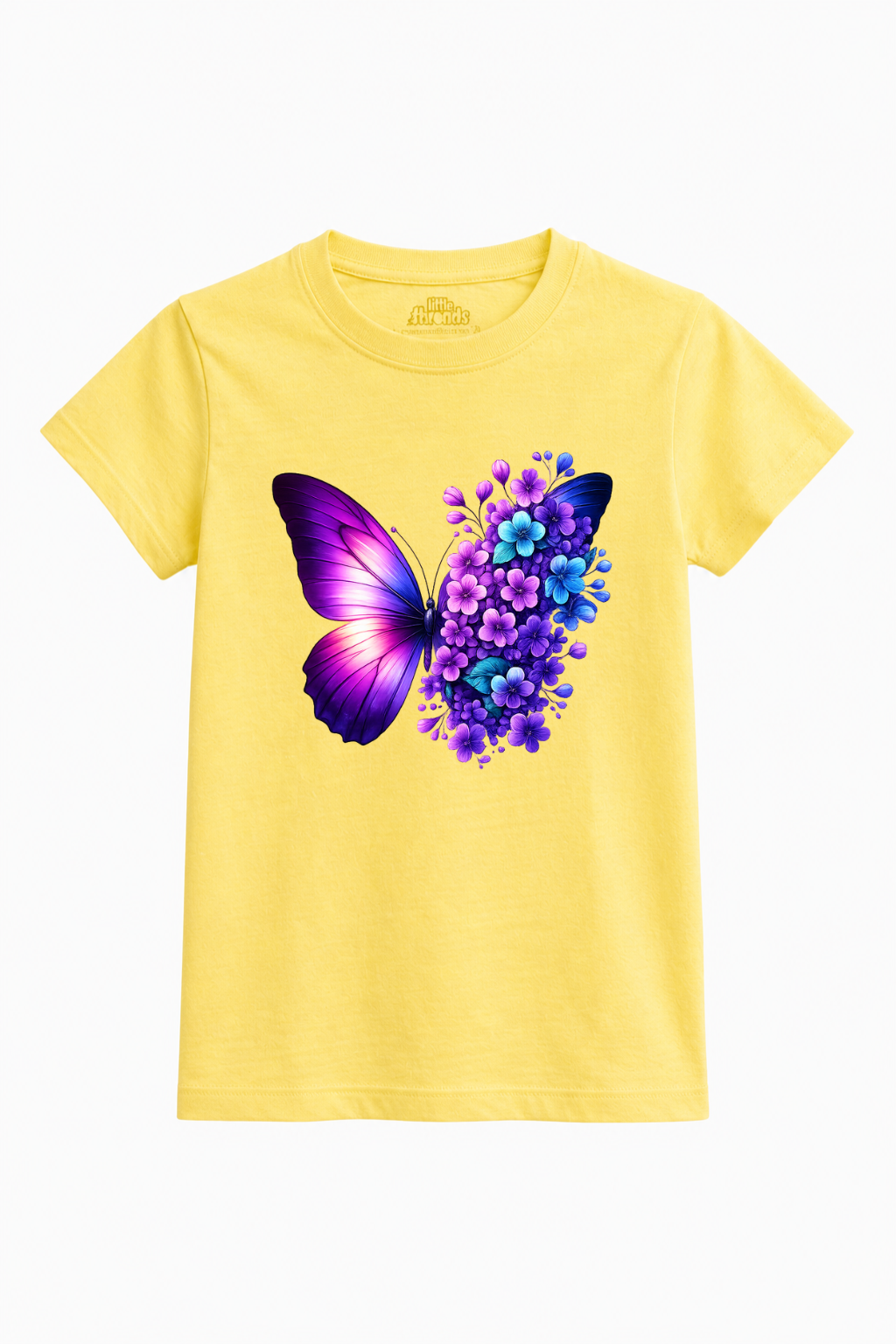 Neon Butterfly Graphic Tee
