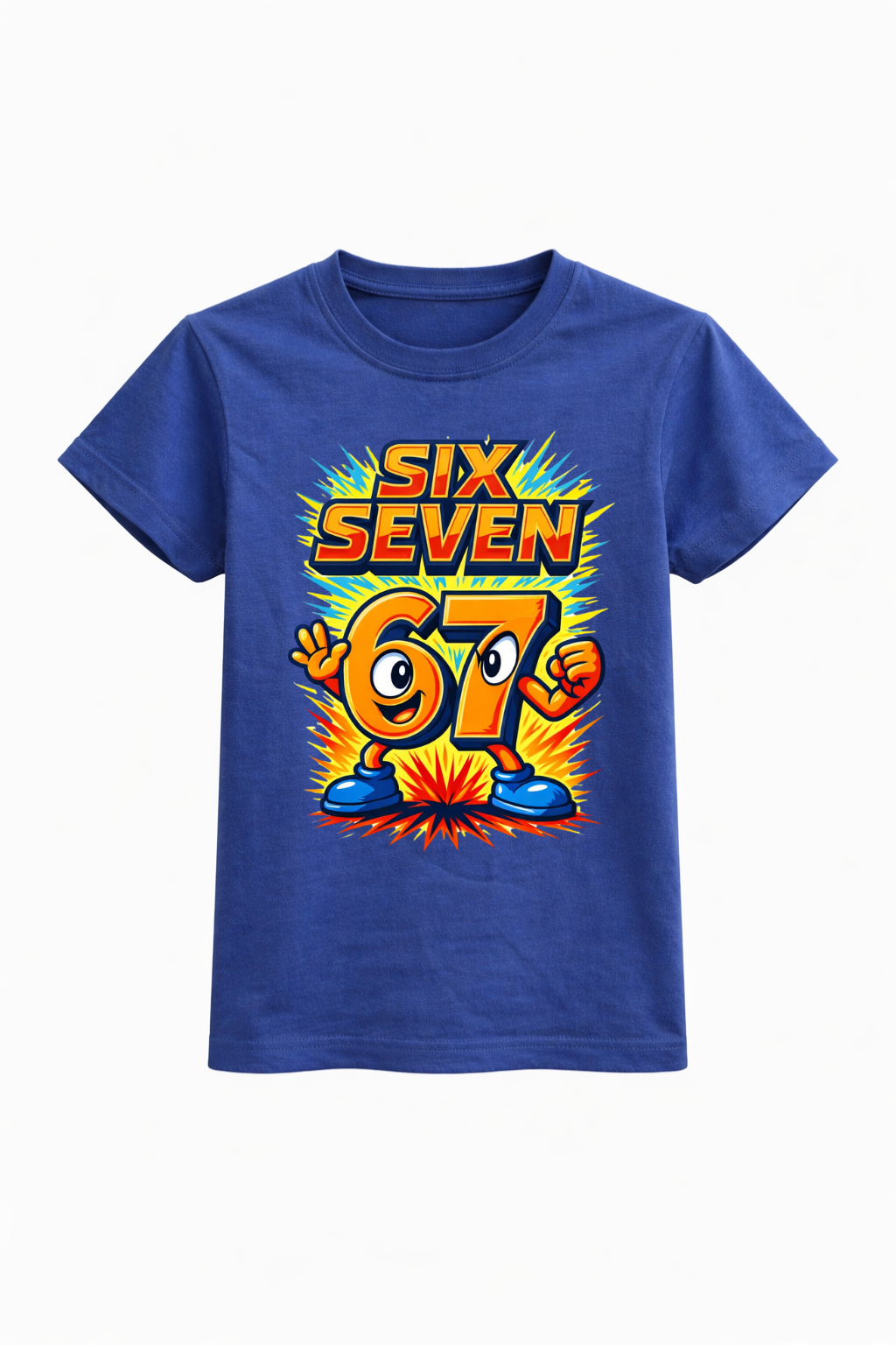 Six Seven Orange Splash Graphic Tee