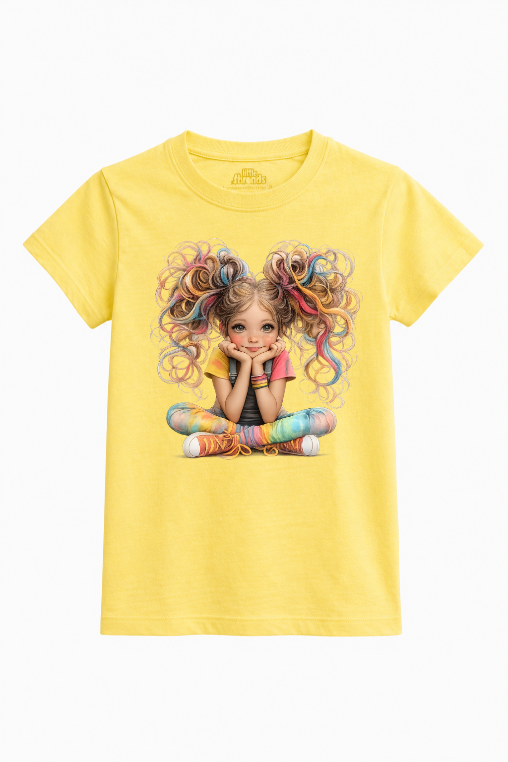 Rainbow Curls Tee