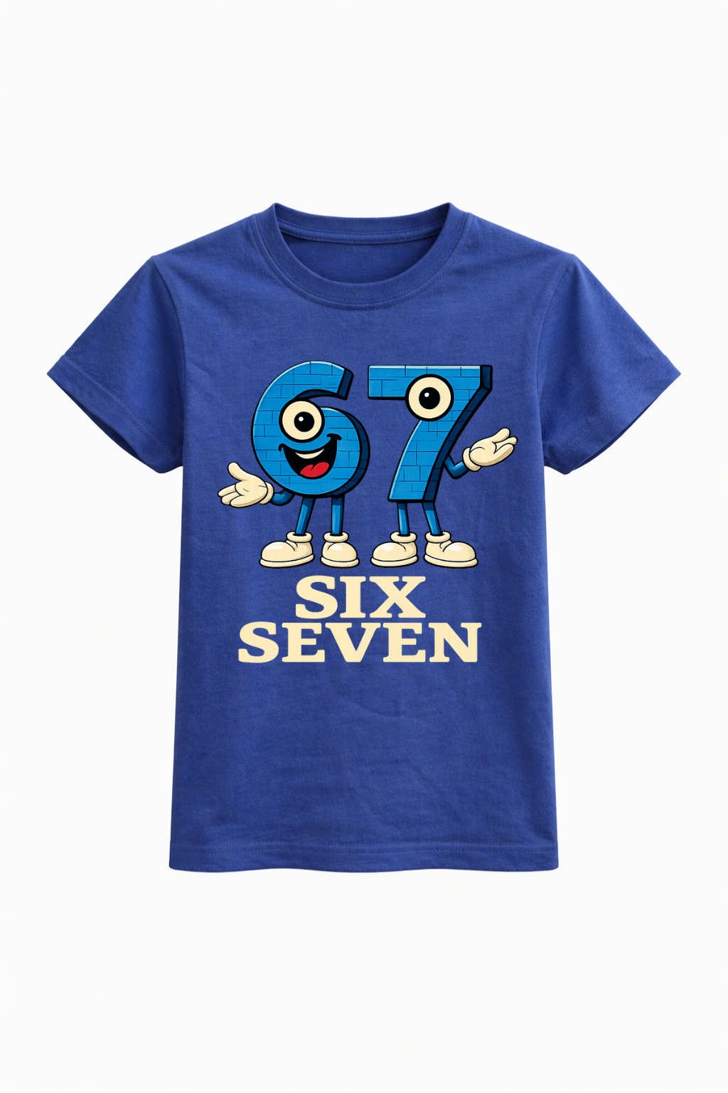 Six Seven Anime Blue Graphic Tee
