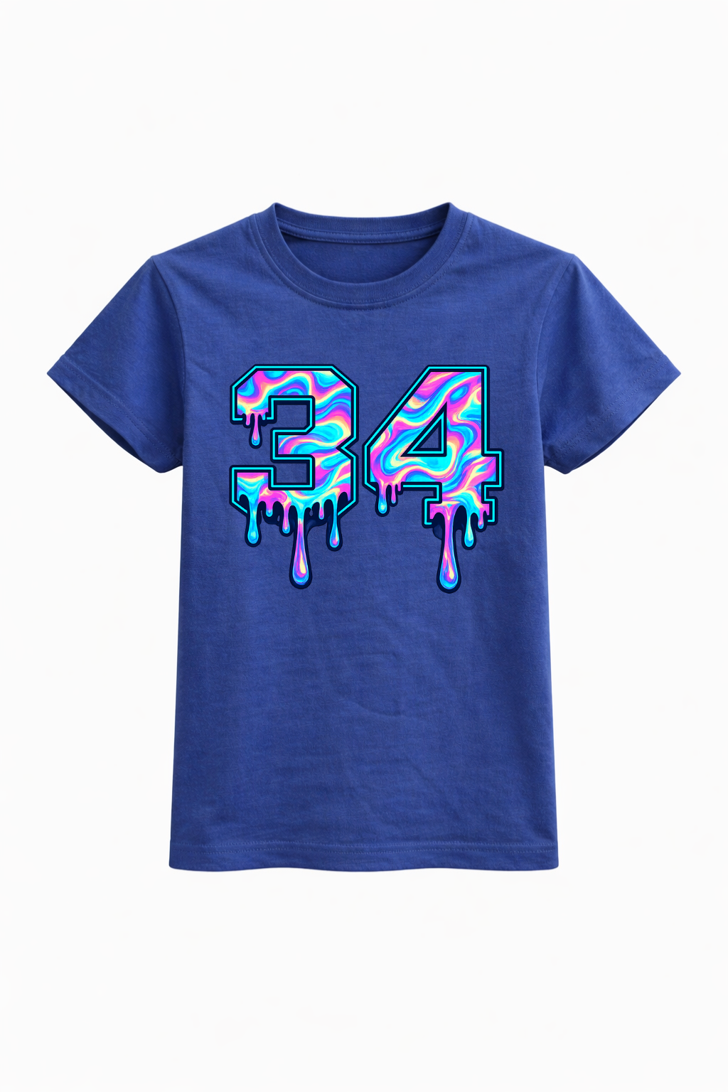 Three Four Digital Paint Print Tee