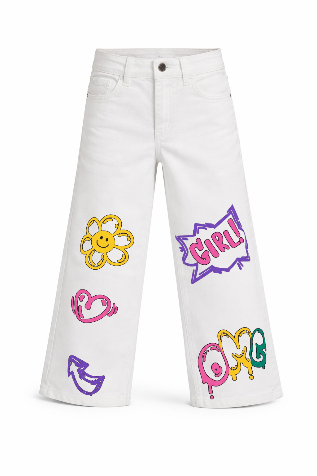 OMG Girl Wide Leg Jeans