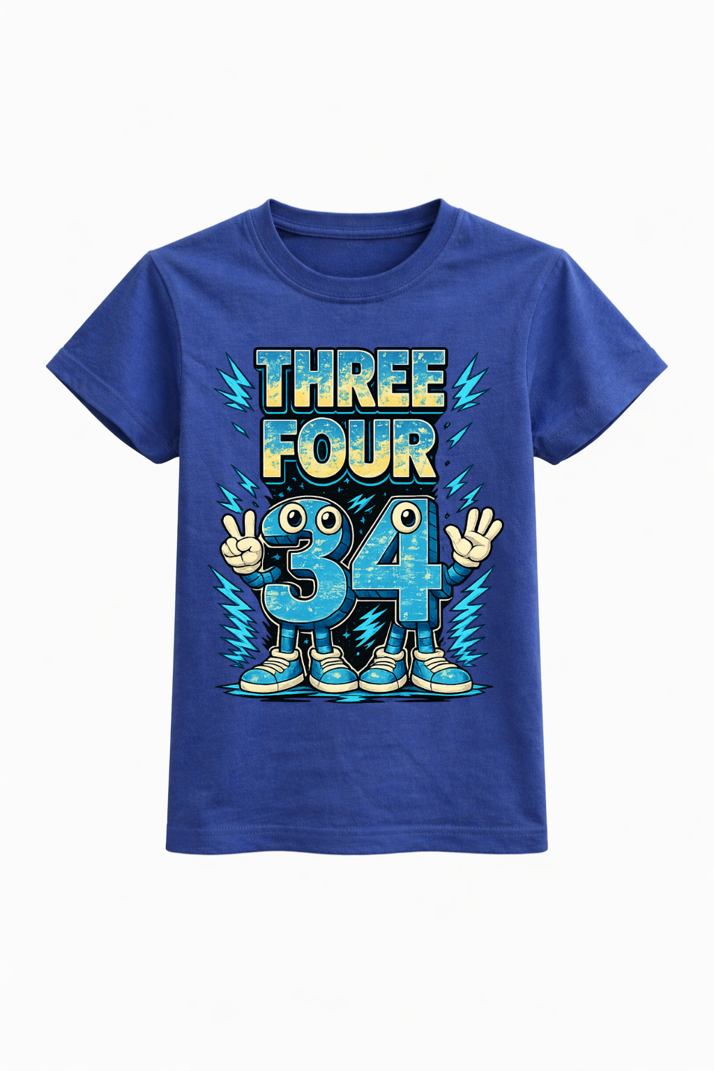 Three Four Digital Print Tee
