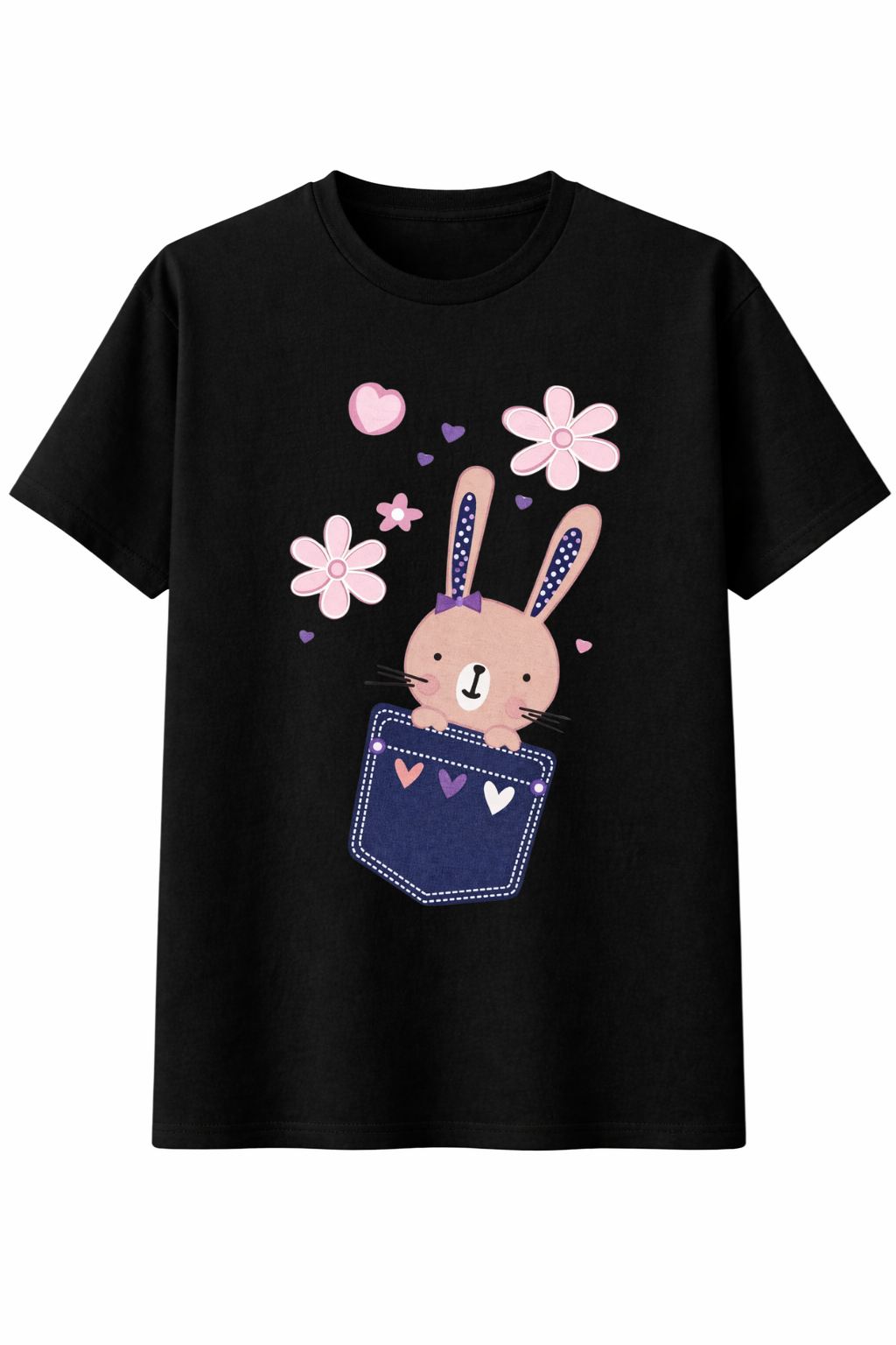 Cute Pocket Bunny Tee
