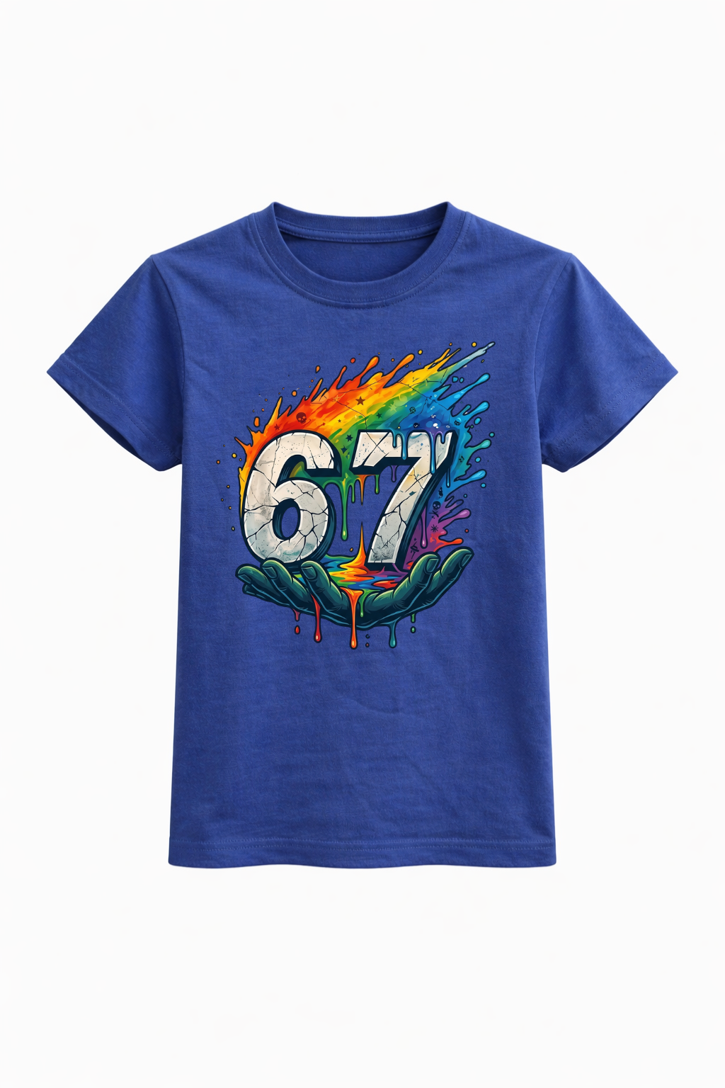 Rainbow Drip 7th Birthday Tee