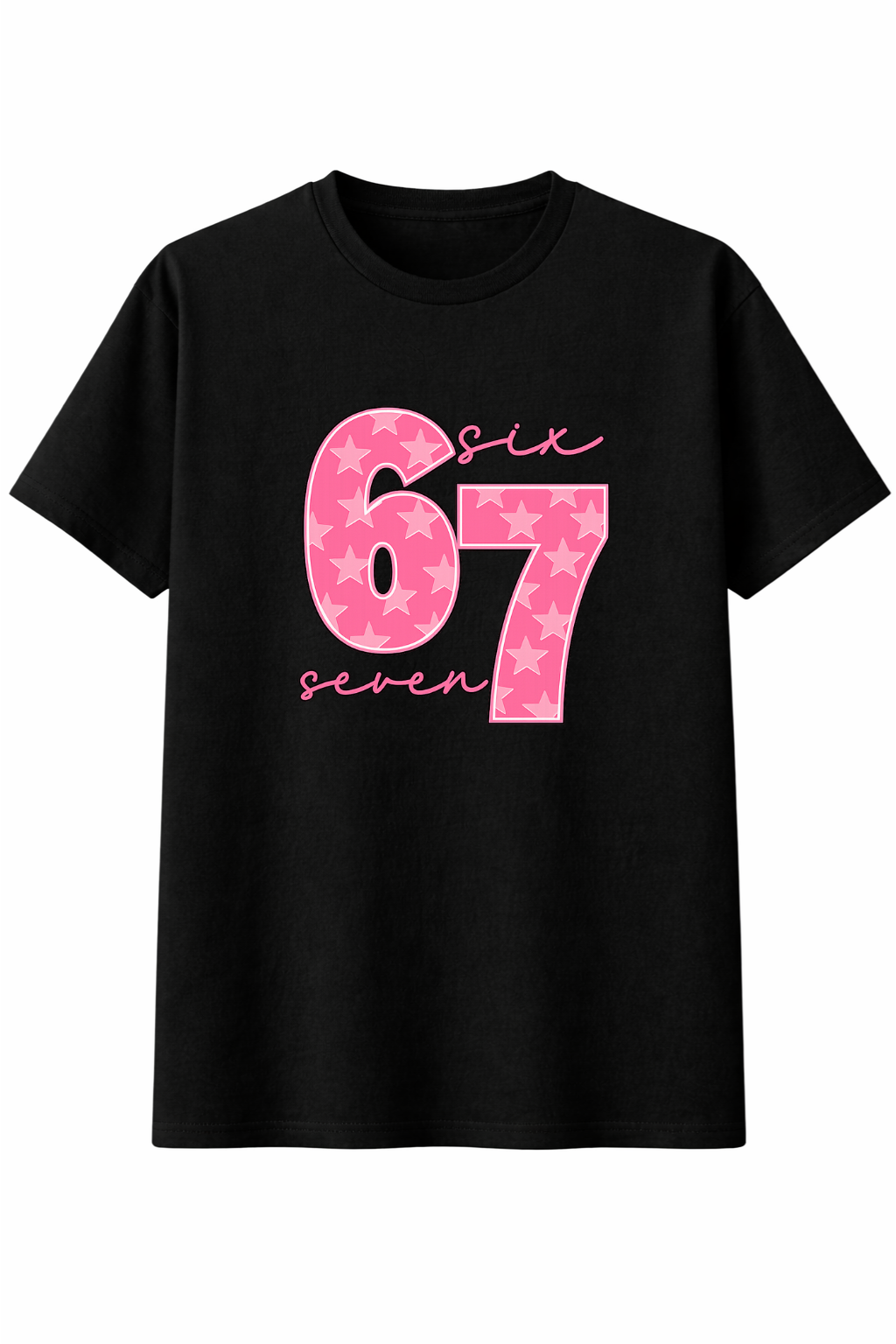 Six Seven Pink Graphic Tee Girls