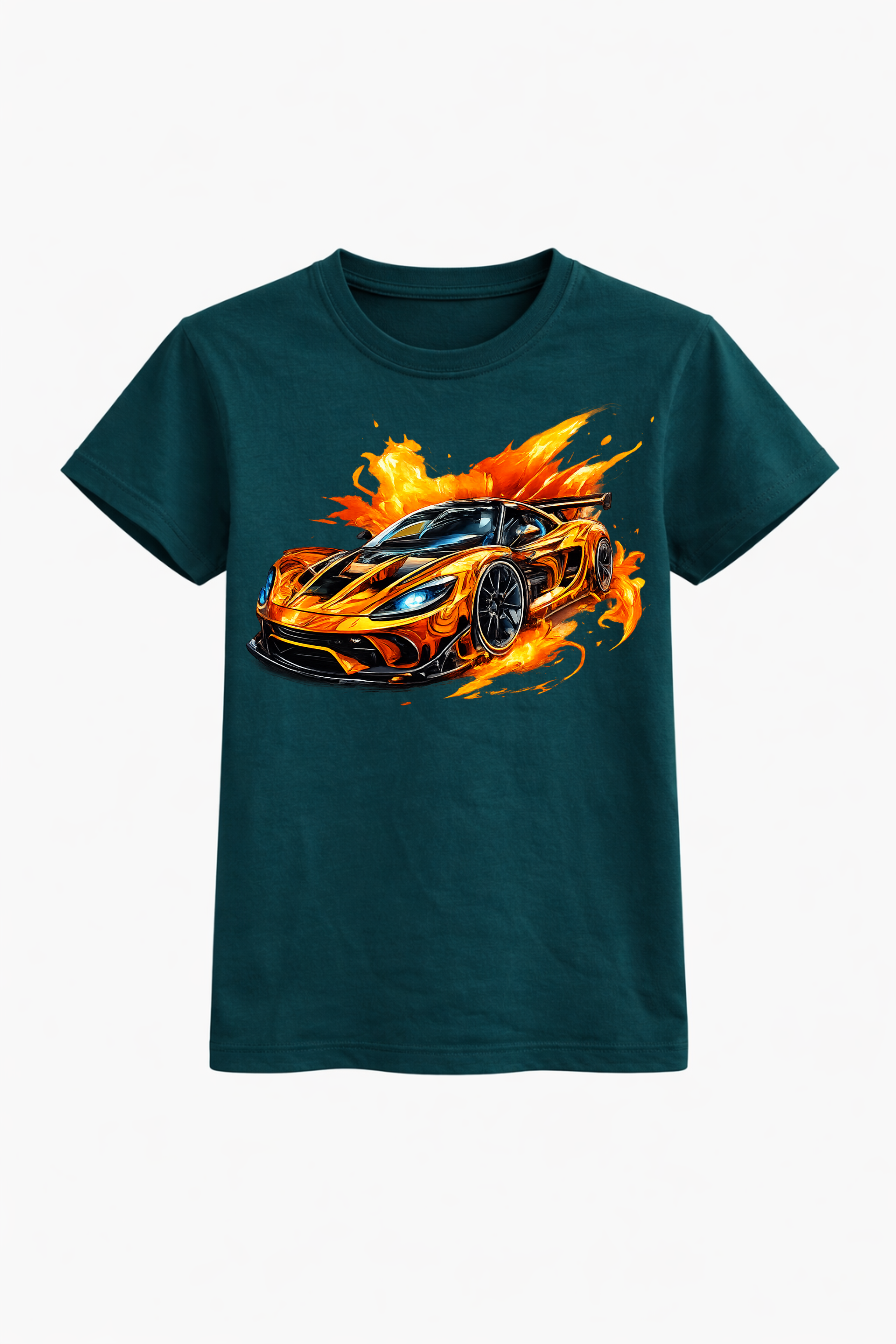 Flaming SuperCar Graphic Tee