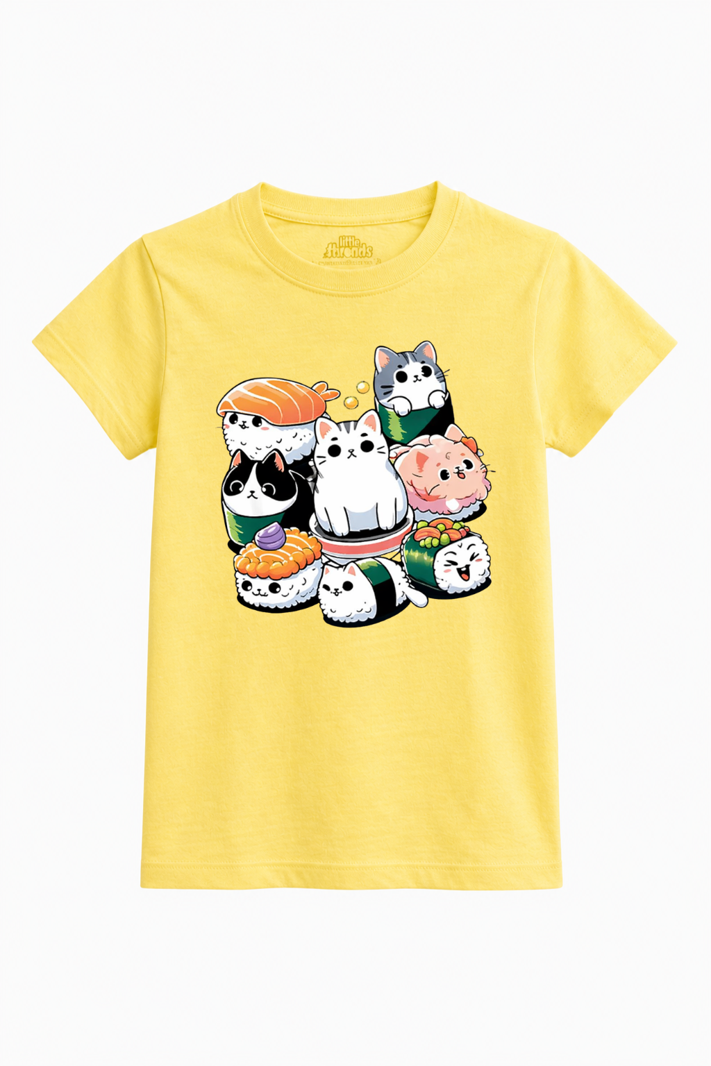 Cute Kawaii Sushi Cats Kids T-Shirt