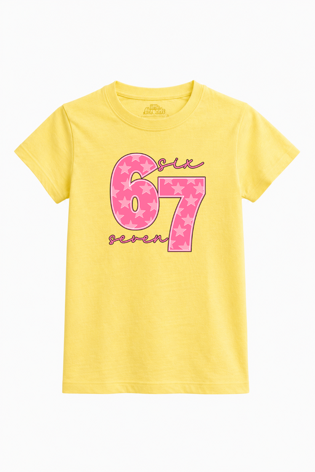 Six Seven Pink Graphic Tee Girls
