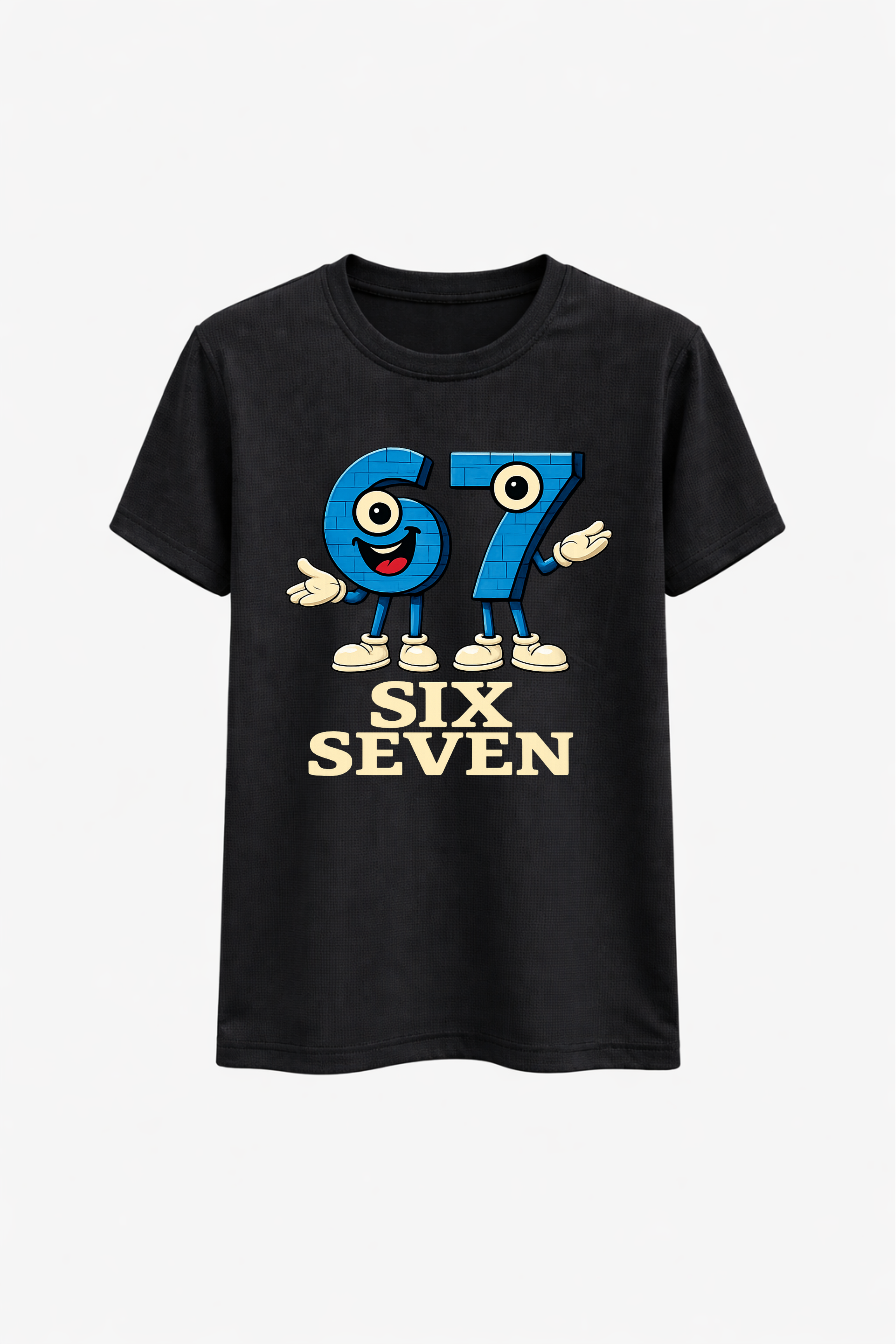 Six Seven Anime Blue Graphic Tee