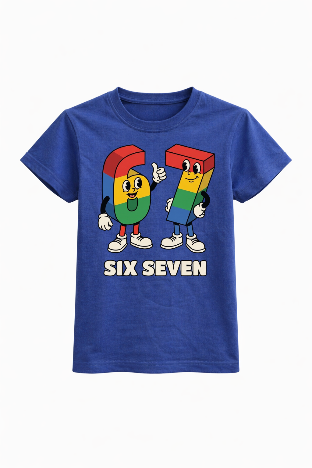 Six Seven Cartoon Birthday Tee