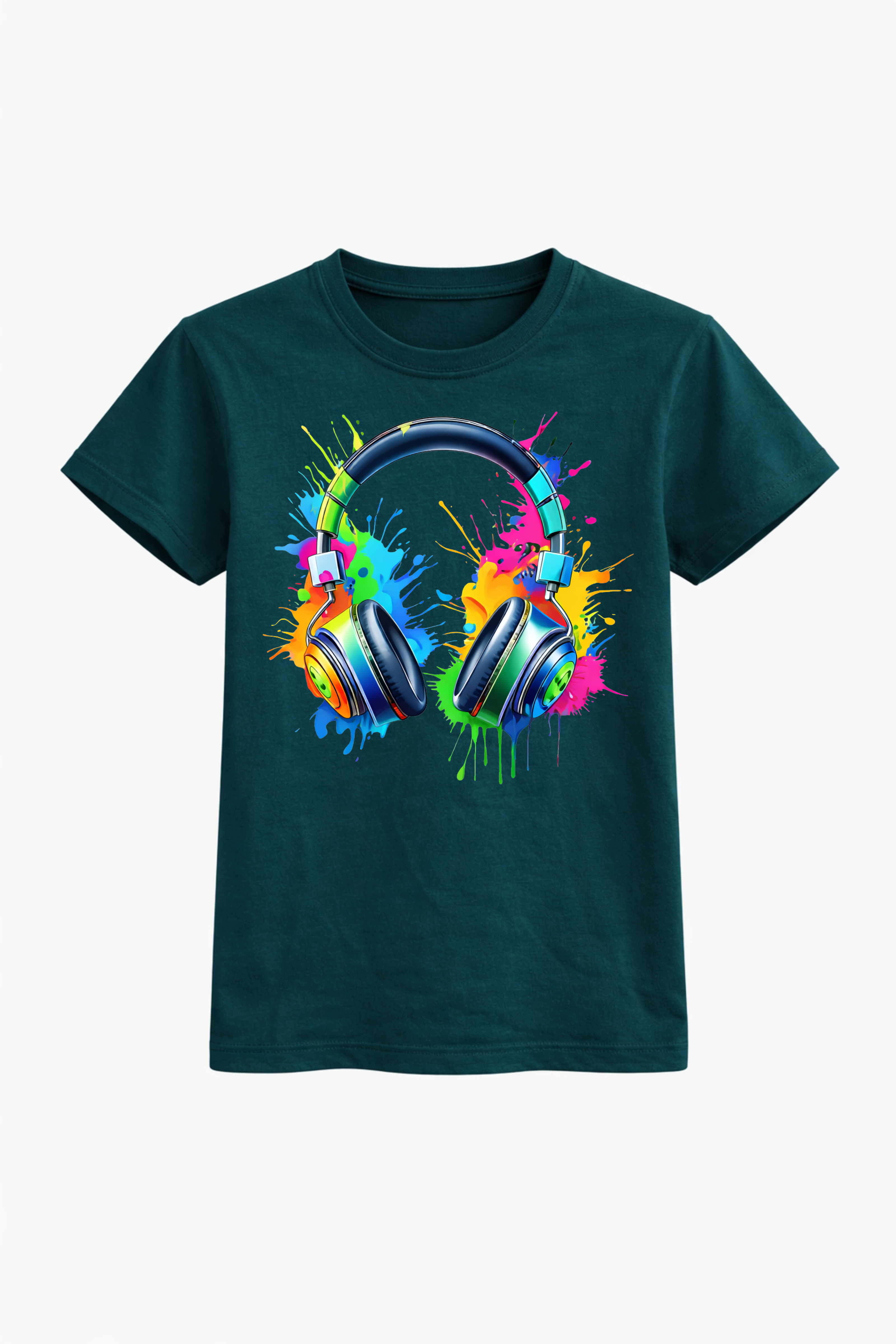 Graffiti Style Headphones Tee