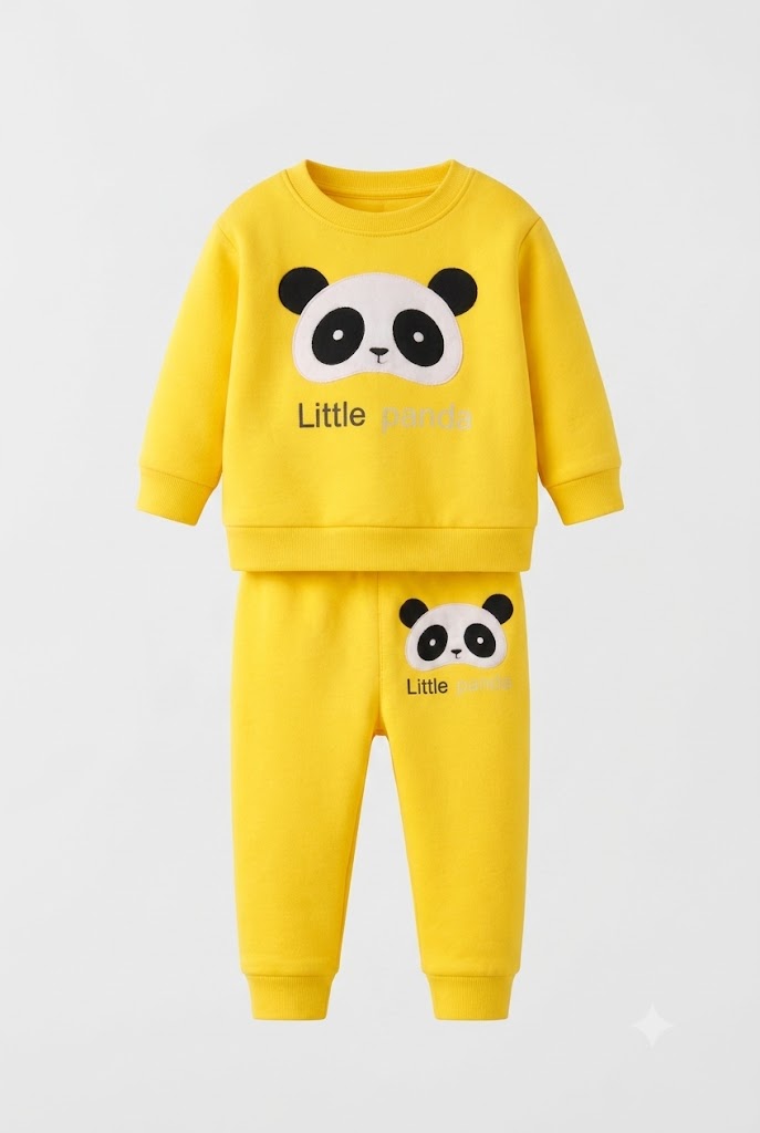 Premium Quality Little Panda Printed Fleece Suit