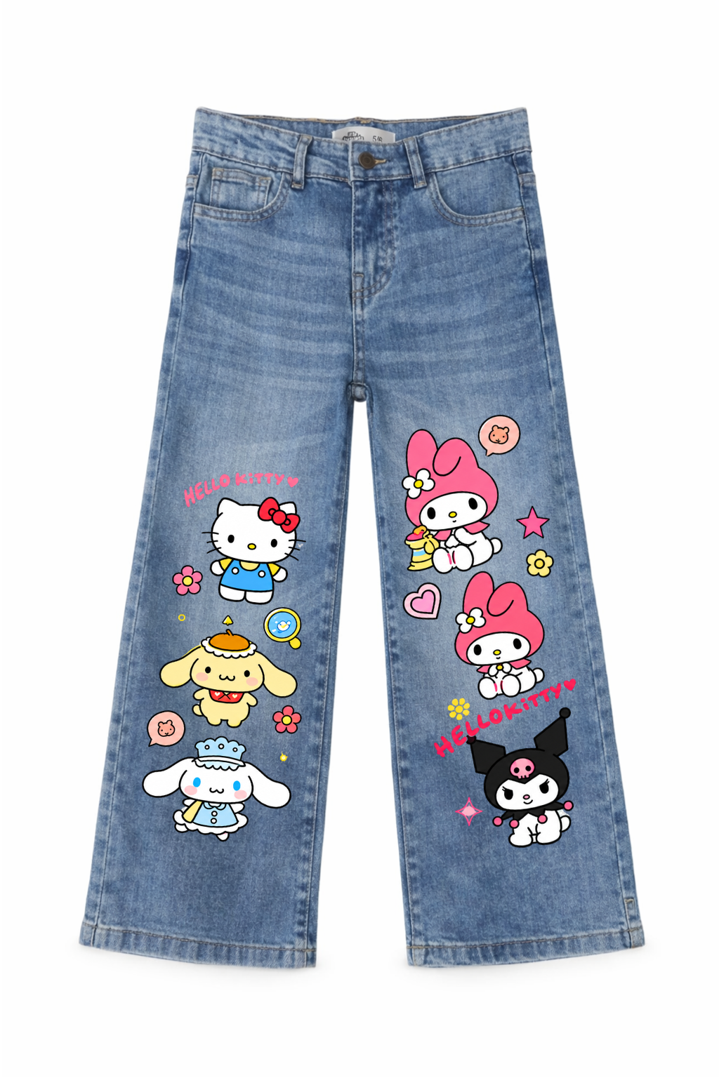 Sanrio Sweet Friends Wide Leg Jeans
